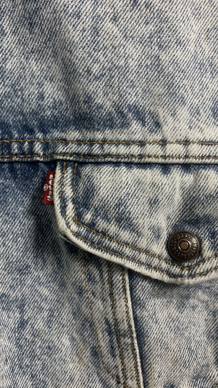 Levi's Vintage Clothing 80s Levi’s washed sherpa lining denim jacket Size US M / EU 48-50 / 2 - 9 Thumbnail