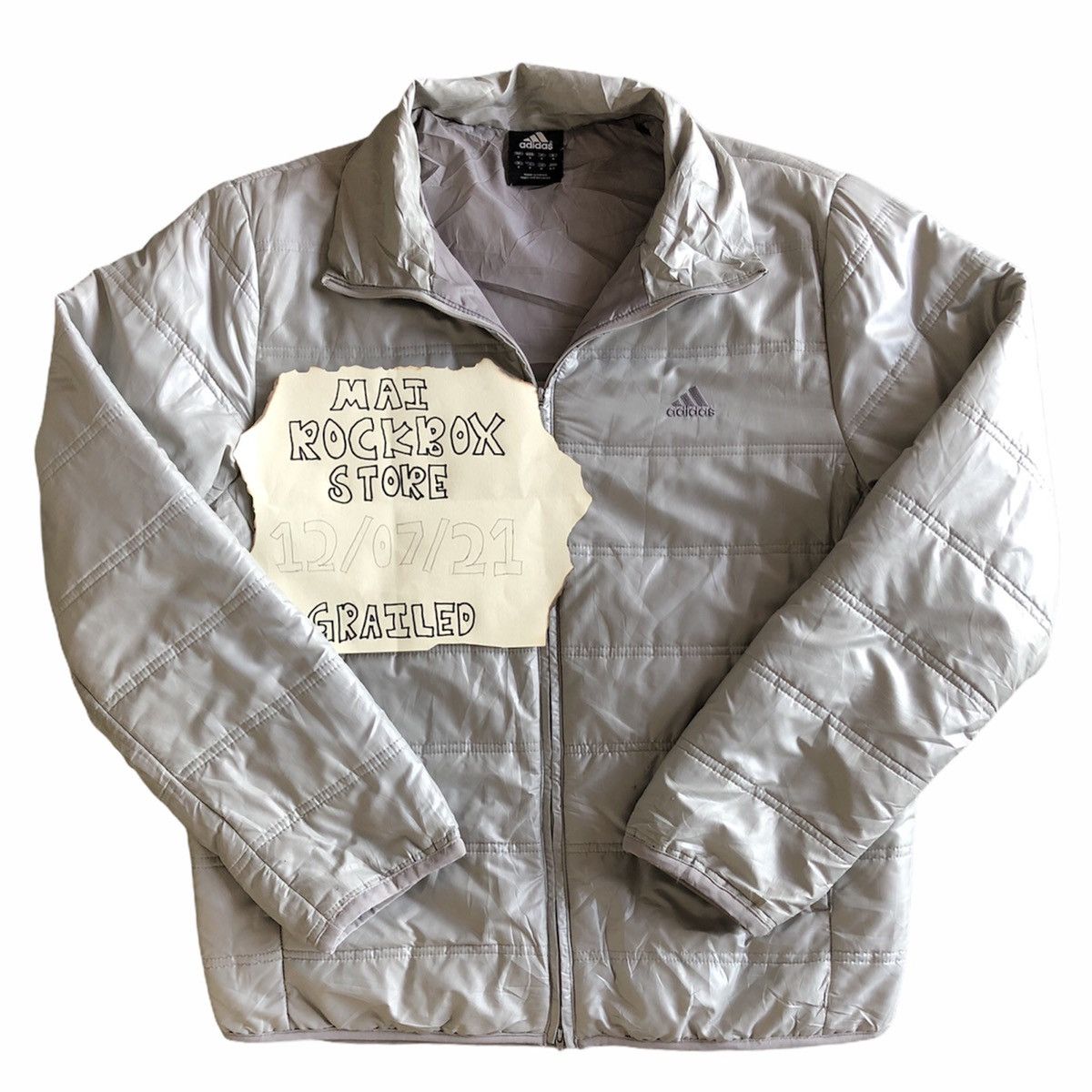 Y2k Vintage Kleidung Herren Adidas Vintage Y2K Puffer Sweater