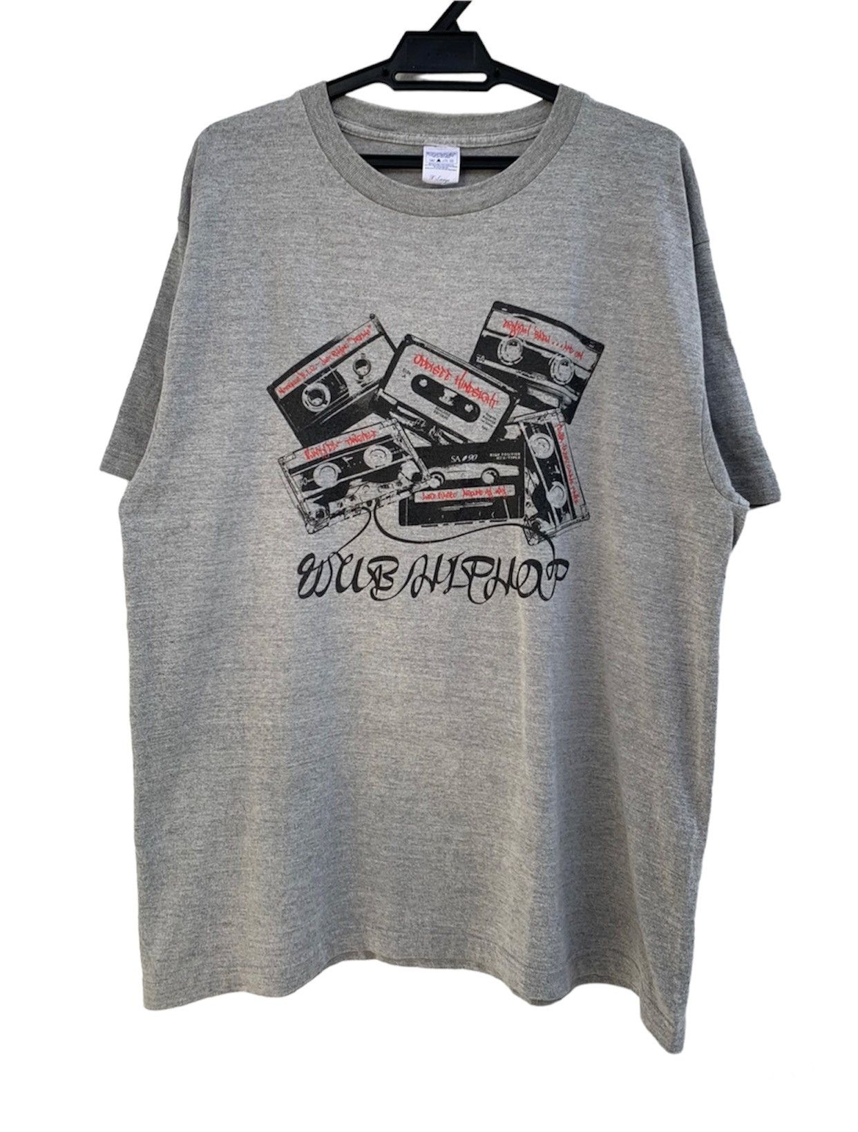 image of Band Tees x Rap Tees Vintage Mixtape Erykah Badu J Dilla Biggie Rap Tee in Grey, Men's (Size XL)