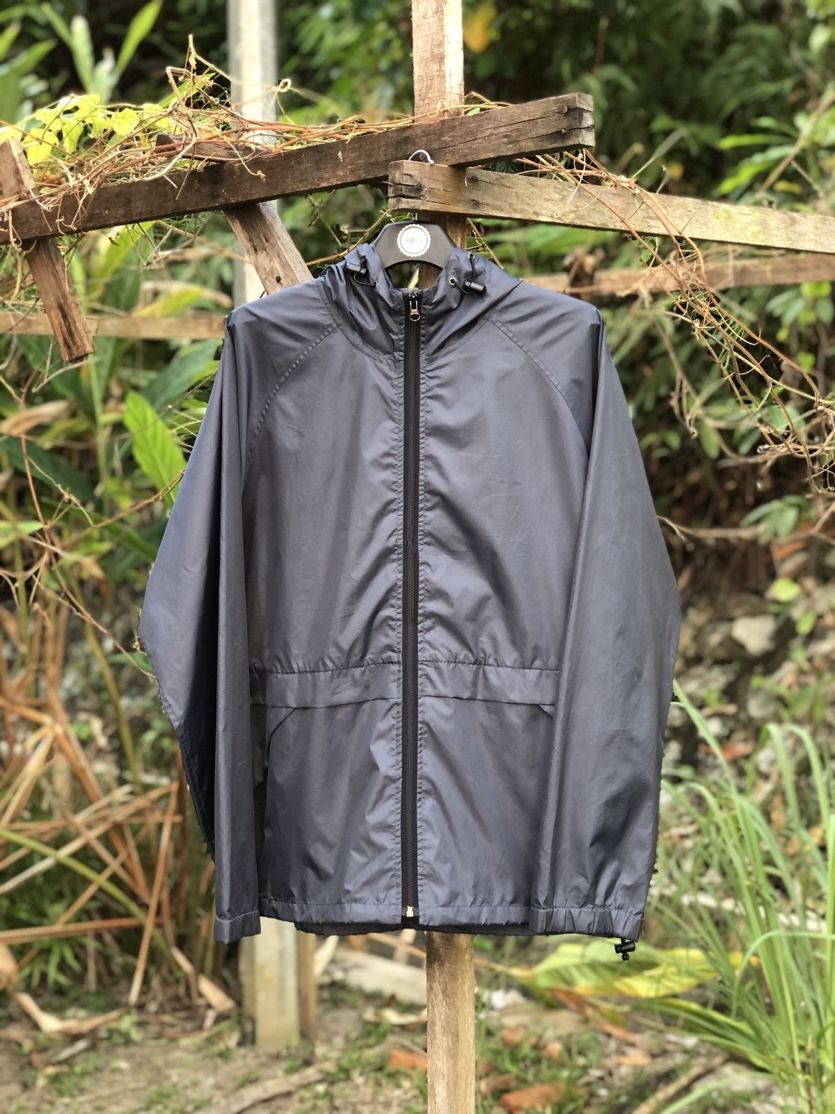 ジャケット・アウター 90's old uniqlo nylon shell jacket gray Uniqlo C Oversize Jacket 06 Gray Bust 77-83cm S(US XS) New