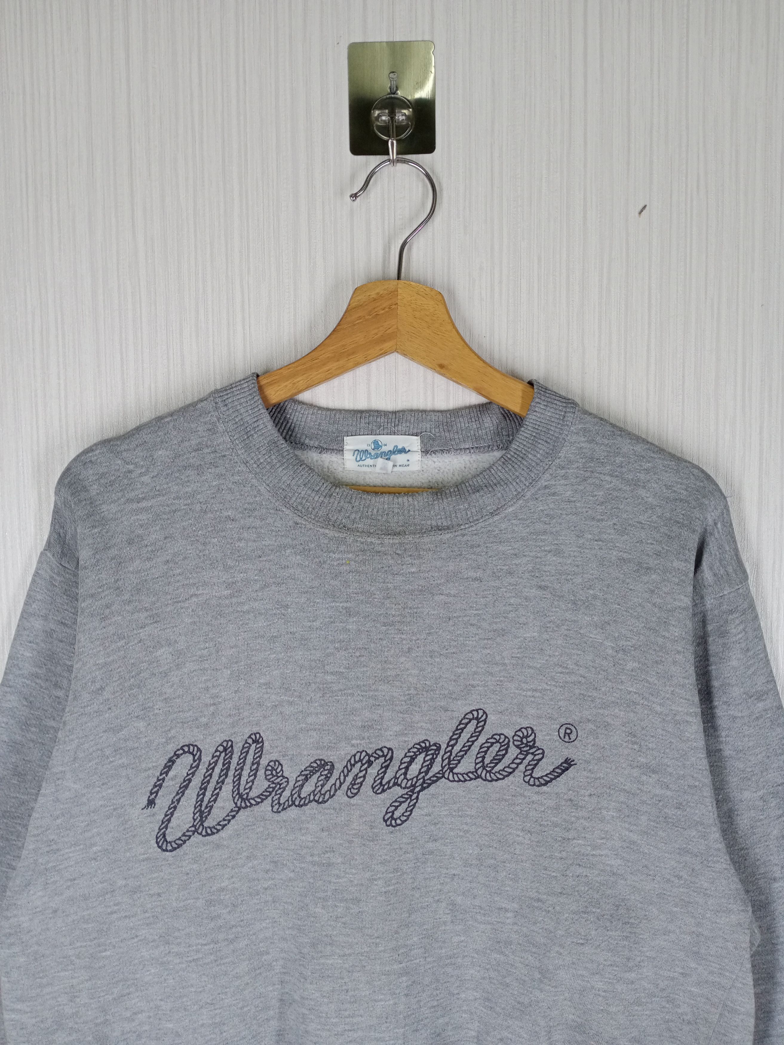 Wrangler Vintage 90s Wrangler Crewneck Sweatshirt Size US M / EU 48-50 / 2 - 2 Thumbnail