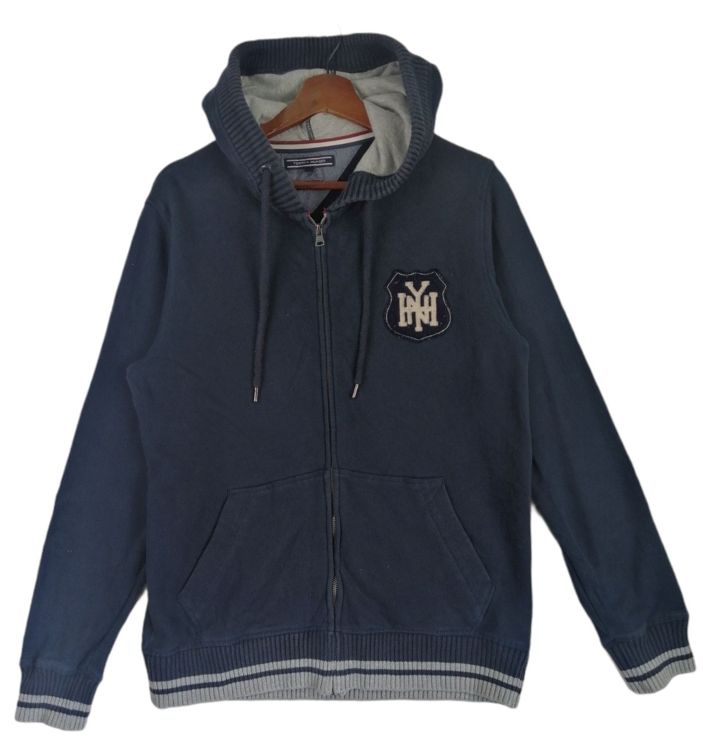 image of Tommy Hilfiger Tommy Hilfilger New York Zipper Hoodie in Dark Blue, Men's (Size XL)