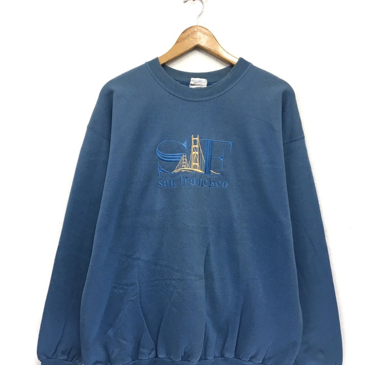 Hanes Vintage Hanes San Francisco Crewneck Sweatshirt Size US L / EU 52-54 / 3 - 3 Thumbnail