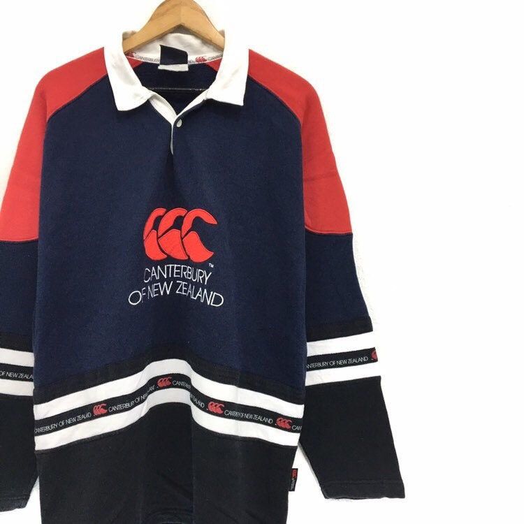 Canterbury of New Zealand × Sports Specialties × Vintage CANTERBURY Multicolour Polos Sweatshirt Size US L / EU 52-54 / 3 - 5 Thumbnail