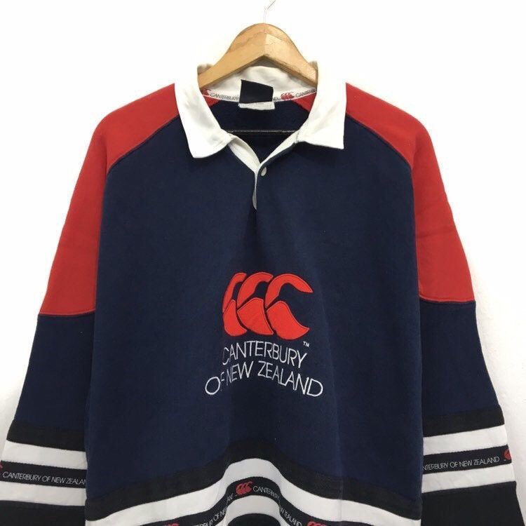 Canterbury of New Zealand × Sports Specialties × Vintage CANTERBURY Multicolour Polos Sweatshirt Size US L / EU 52-54 / 3 - 4 Thumbnail