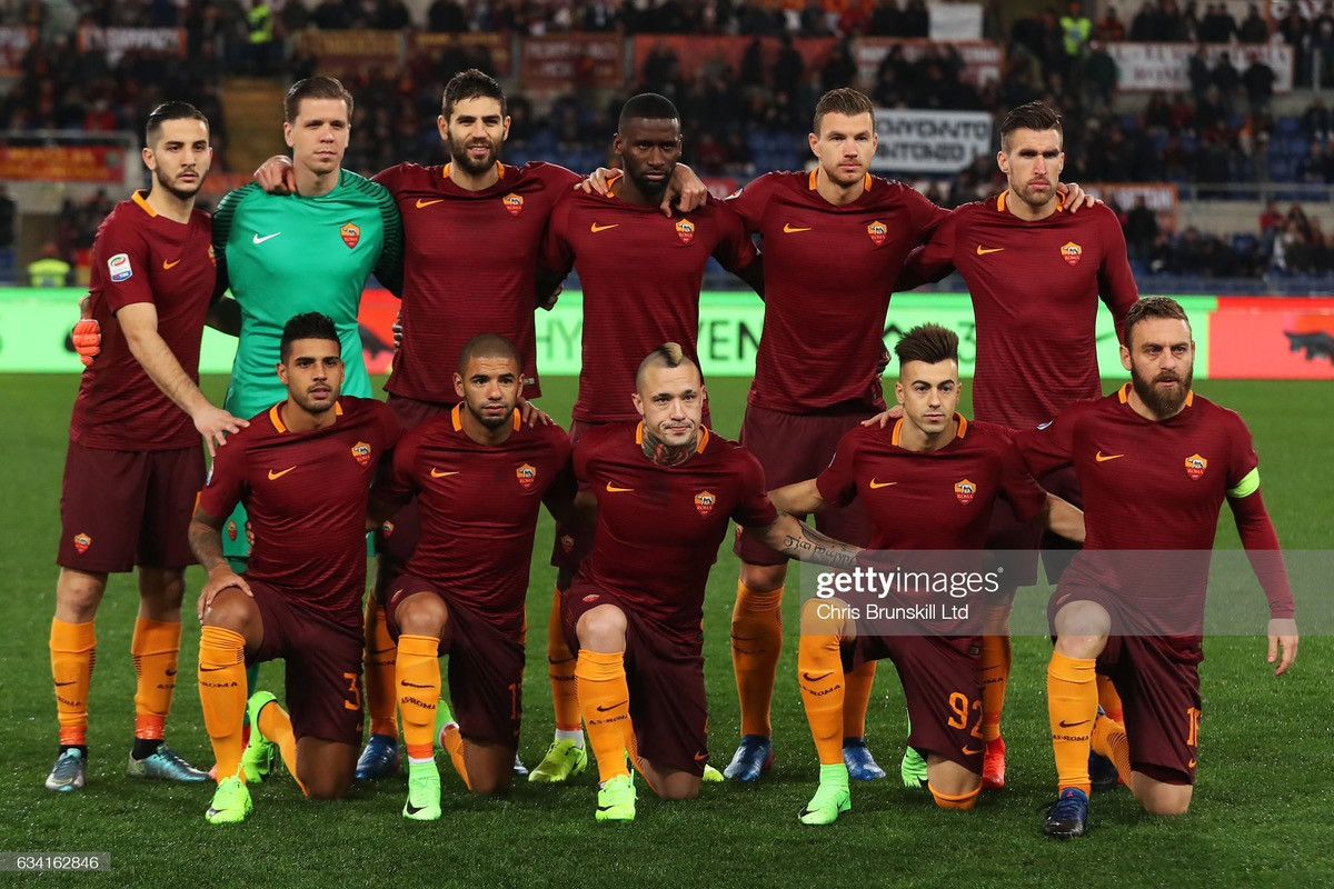 Nike 2017 2018 AS Roma Italy Nike Home Away Soccer Jersey Shirt Size US M / EU 48-50 / 2 - 2 Thumbnail