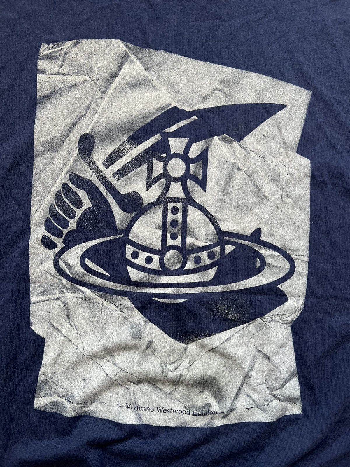 Vintage × Vivienne Westwood Vivienne Westwood Anglomania T Shirt Big Logo Size US XL / EU 56 / 4 - 2 Thumbnail