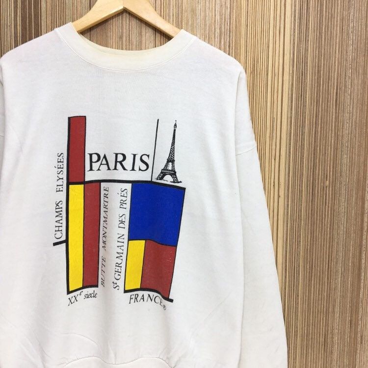 Other Vintage Paris Crewneck Sweatshirt Size US M / EU 48-50 / 2 - 4 Thumbnail