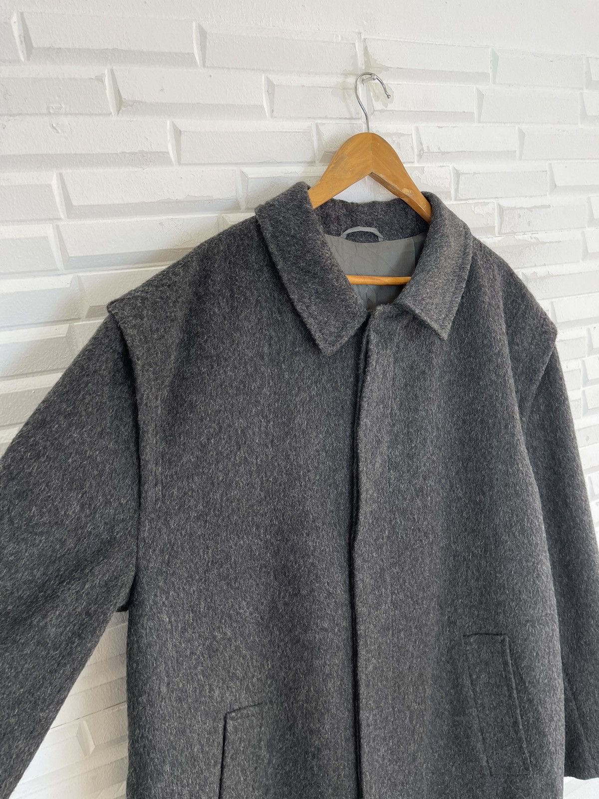 Hugo Boss True Vintage 80’s HUGO BOSS WOOL BLEND OVERCOAT Size US XL / EU 56 / 4 - 4 Thumbnail