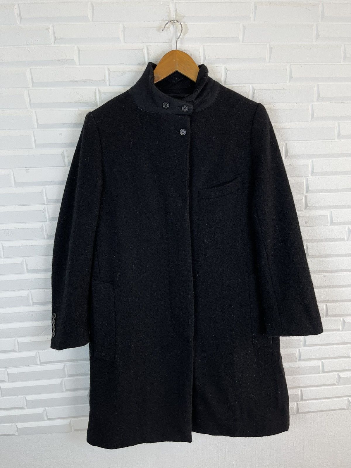 Margaret Howell 🔥QUEEN Black Wool Margaret Howell British Style Long Coat Size US M / EU 48-50 / 2 - 2 Thumbnail