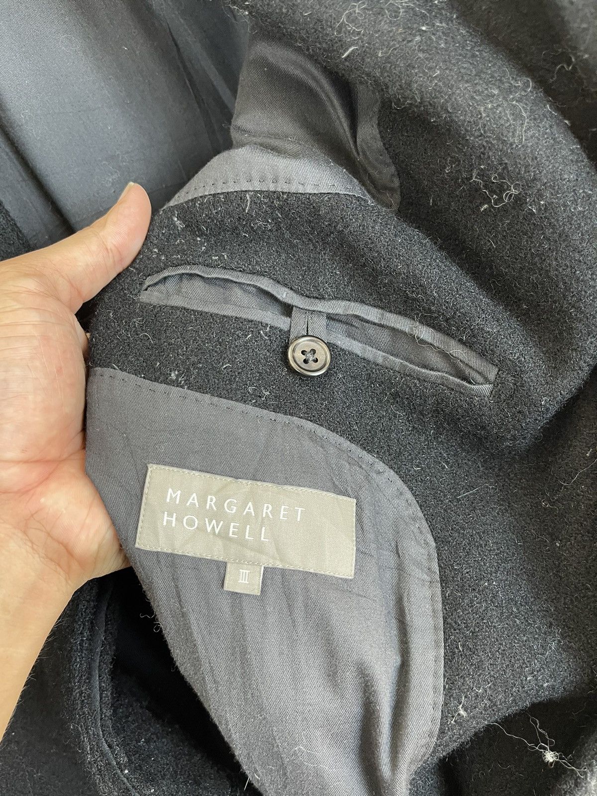Margaret Howell 🔥QUEEN Black Wool Margaret Howell British Style Long Coat Size US M / EU 48-50 / 2 - 5 Thumbnail