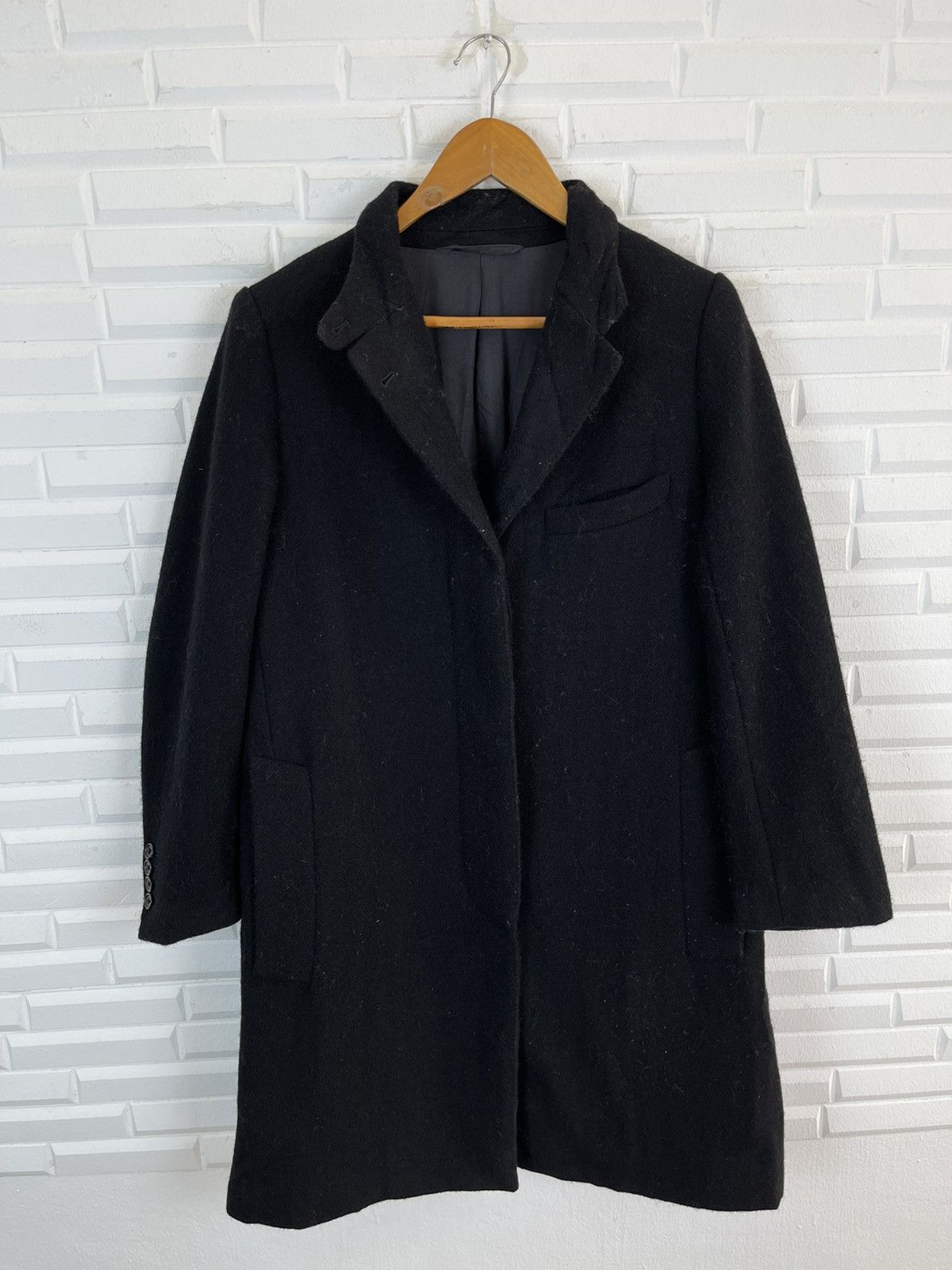 Margaret Howell 🔥QUEEN Black Wool Margaret Howell British Style Long Coat Size US M / EU 48-50 / 2 - 1 Thumbnail