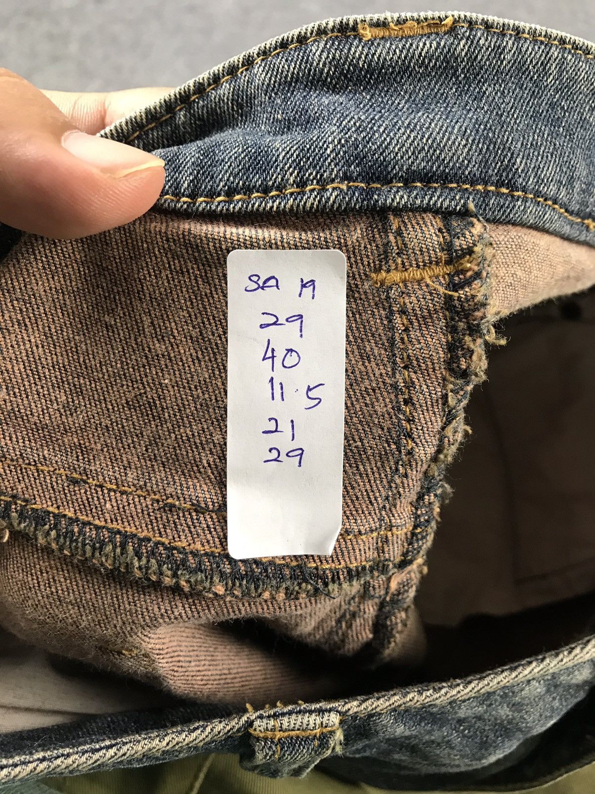 Vintage Vintage denim pants Acid Wash Design Size 29" - 8 Thumbnail