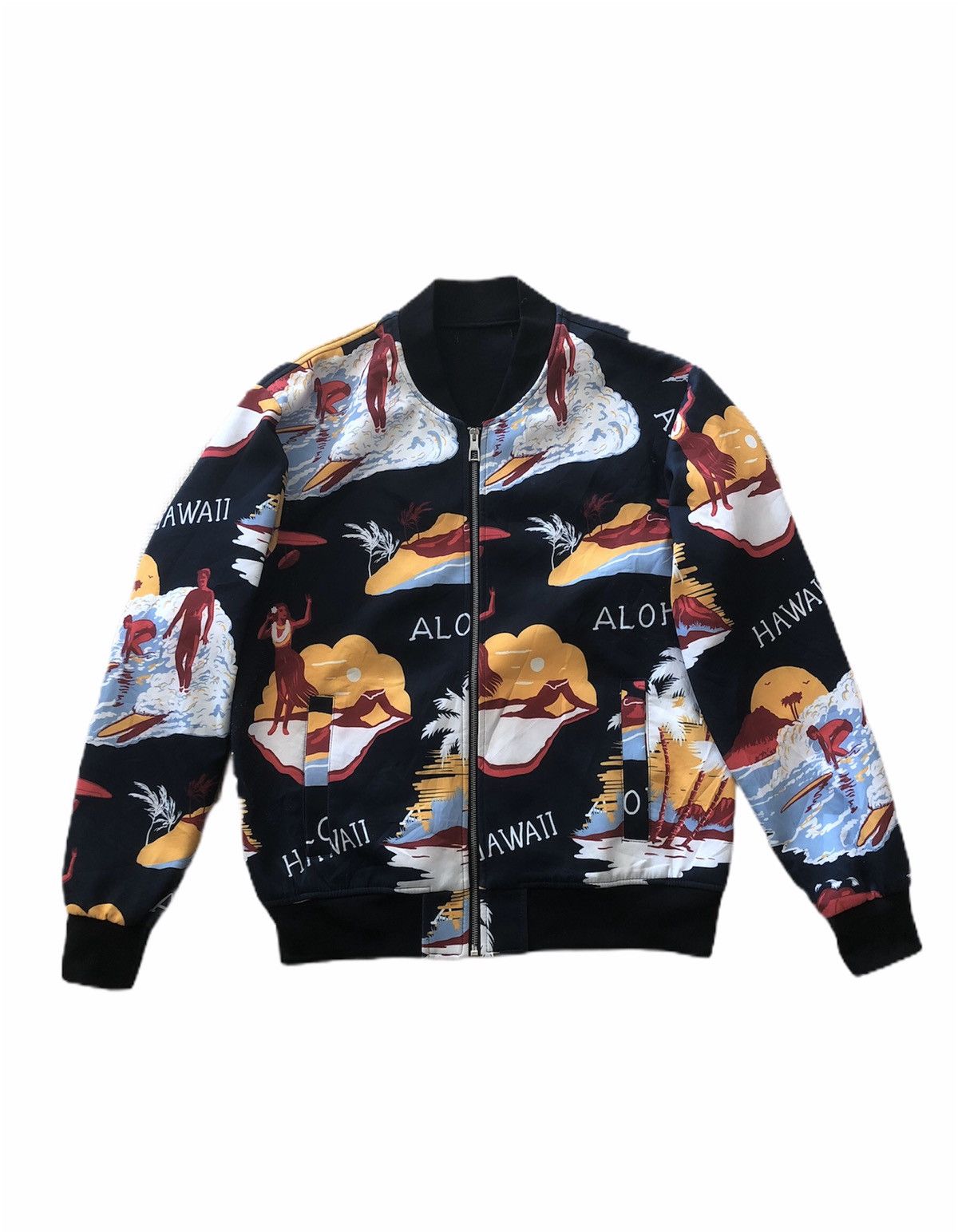 Zara 🔥 SALE🔥ZARA Fullprint Hawaii Aloha Bomber Jacket Size US M / EU 48-50 / 2 - 1 Thumbnail
