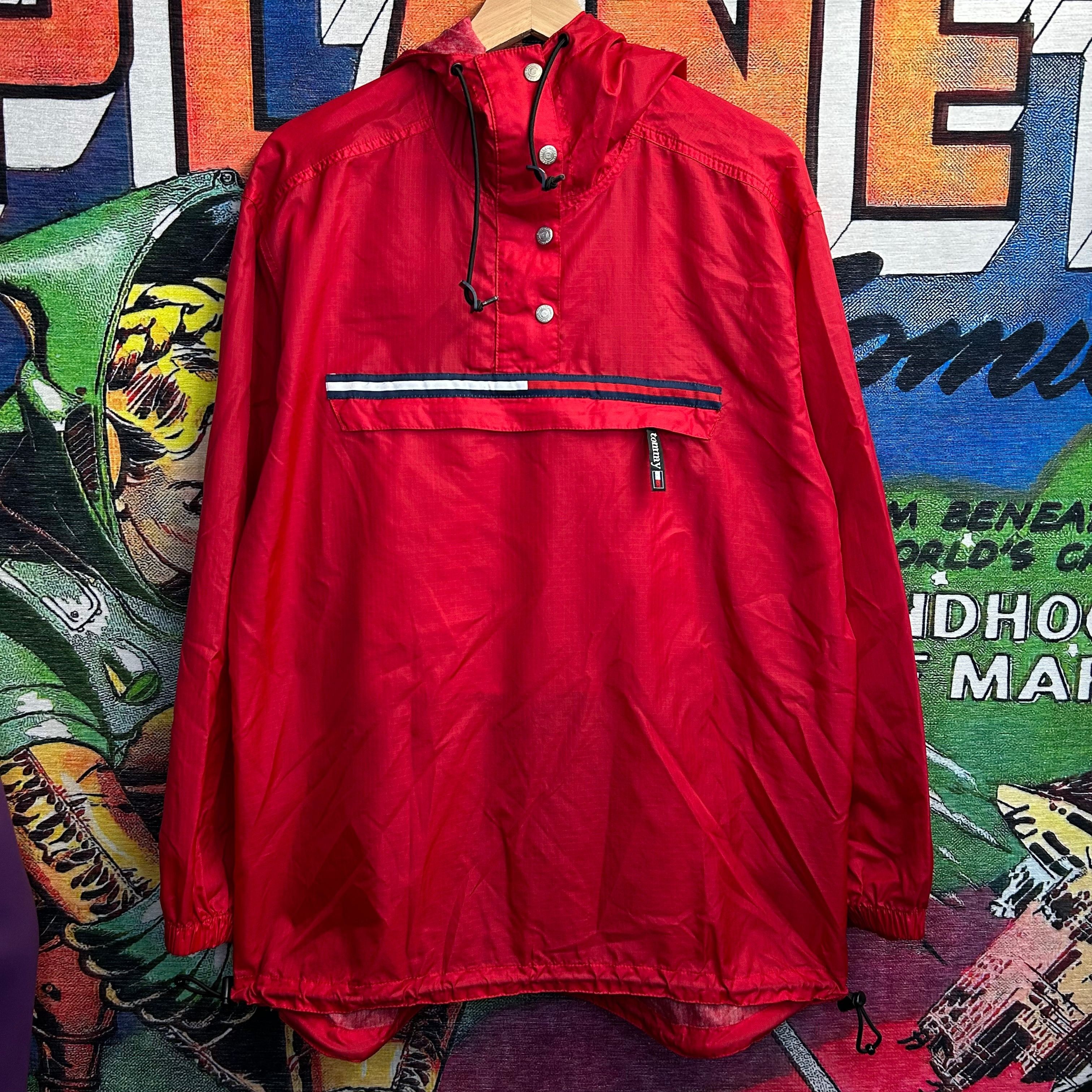 Vintage 90’s Tommy Hilfiger Windbreaker Button Up Jacket Siz
