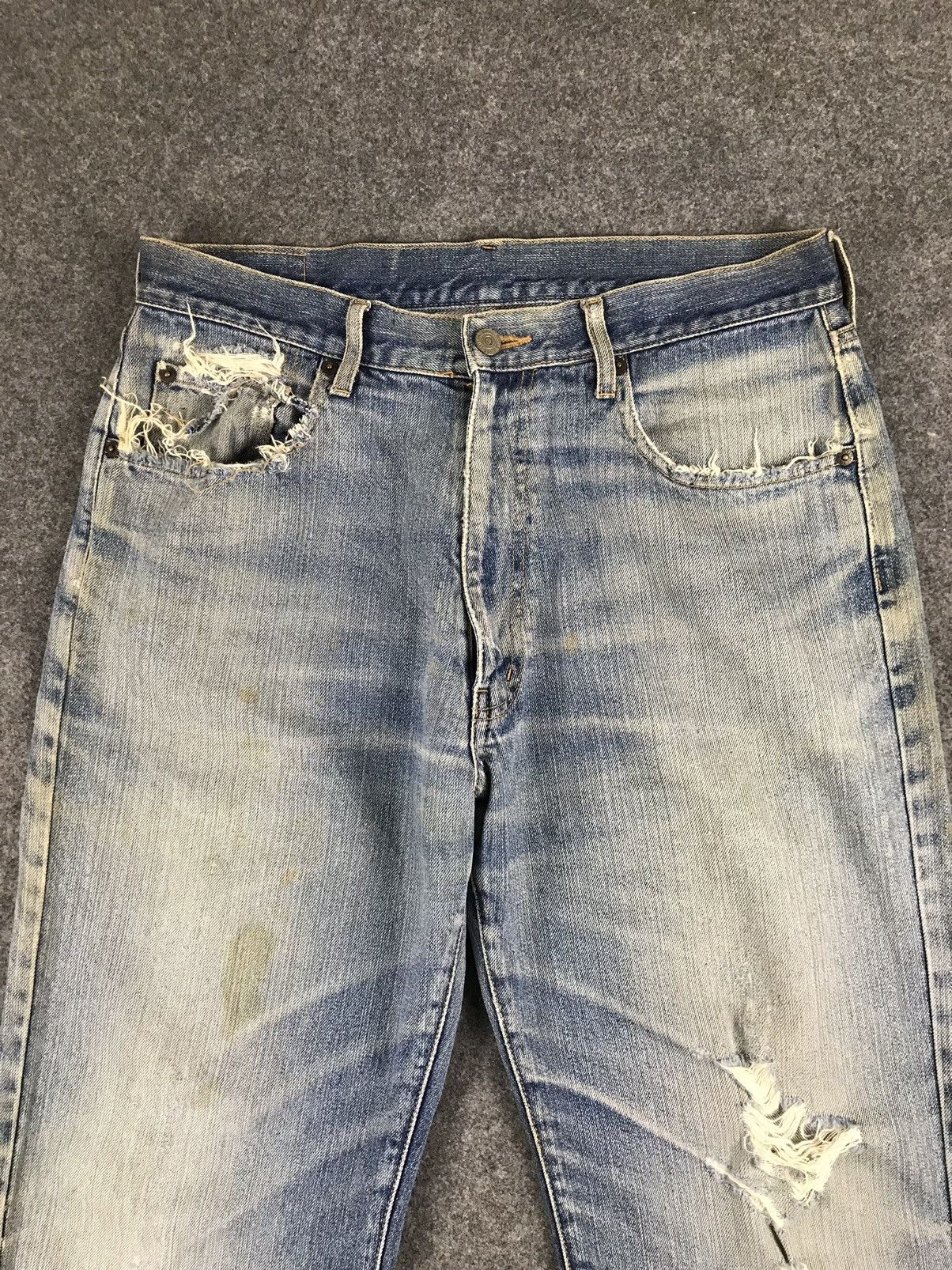 Japanese Brand × Uniqlo × Vintage Vintage distressed Unique Clothing Warehouse Size US 33 - 3 Thumbnail