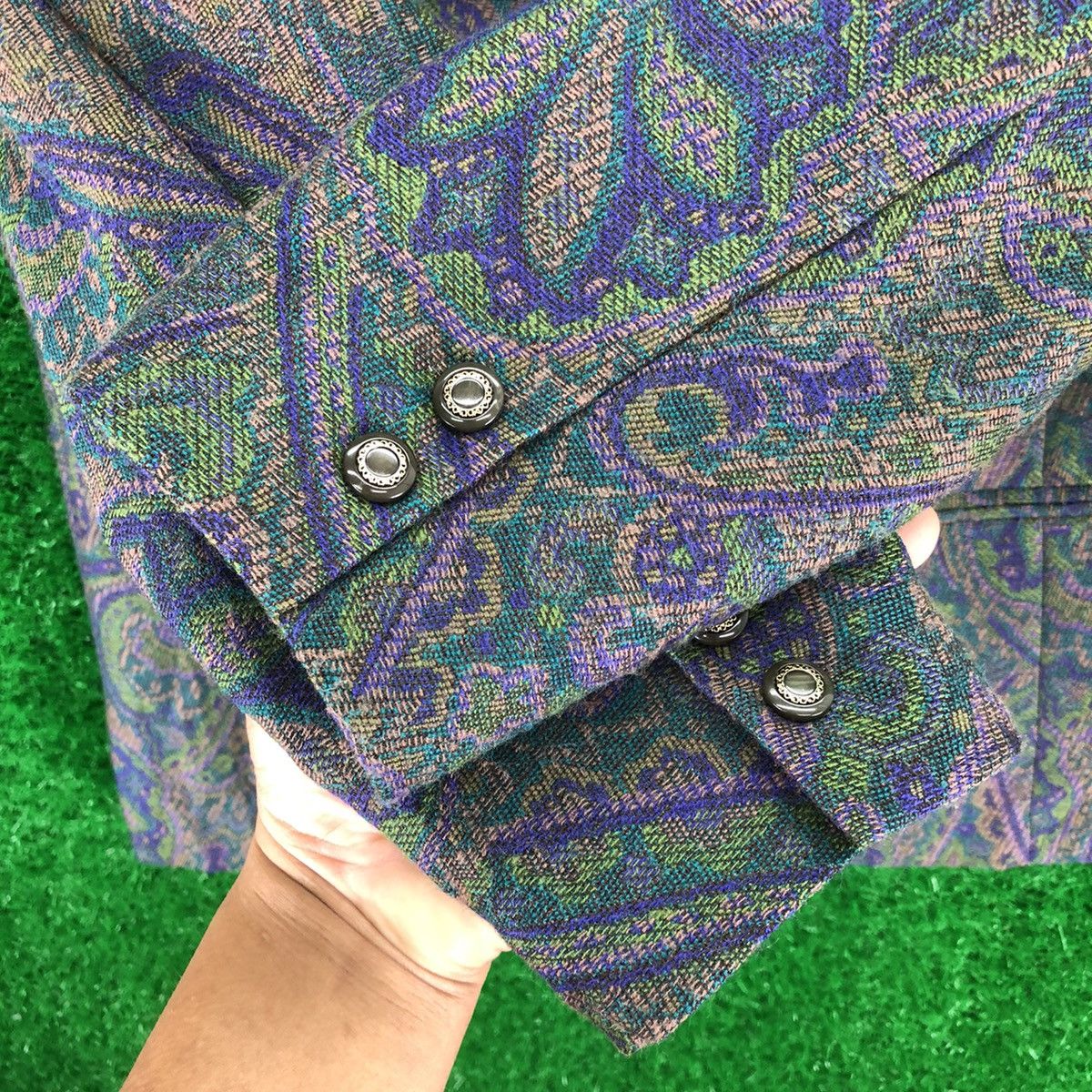 Designer × Japanese Brand × Vintage Vintage 80's Wool Women Jacket by Vinvert Size S / US 4 / IT 40 - 10 Thumbnail