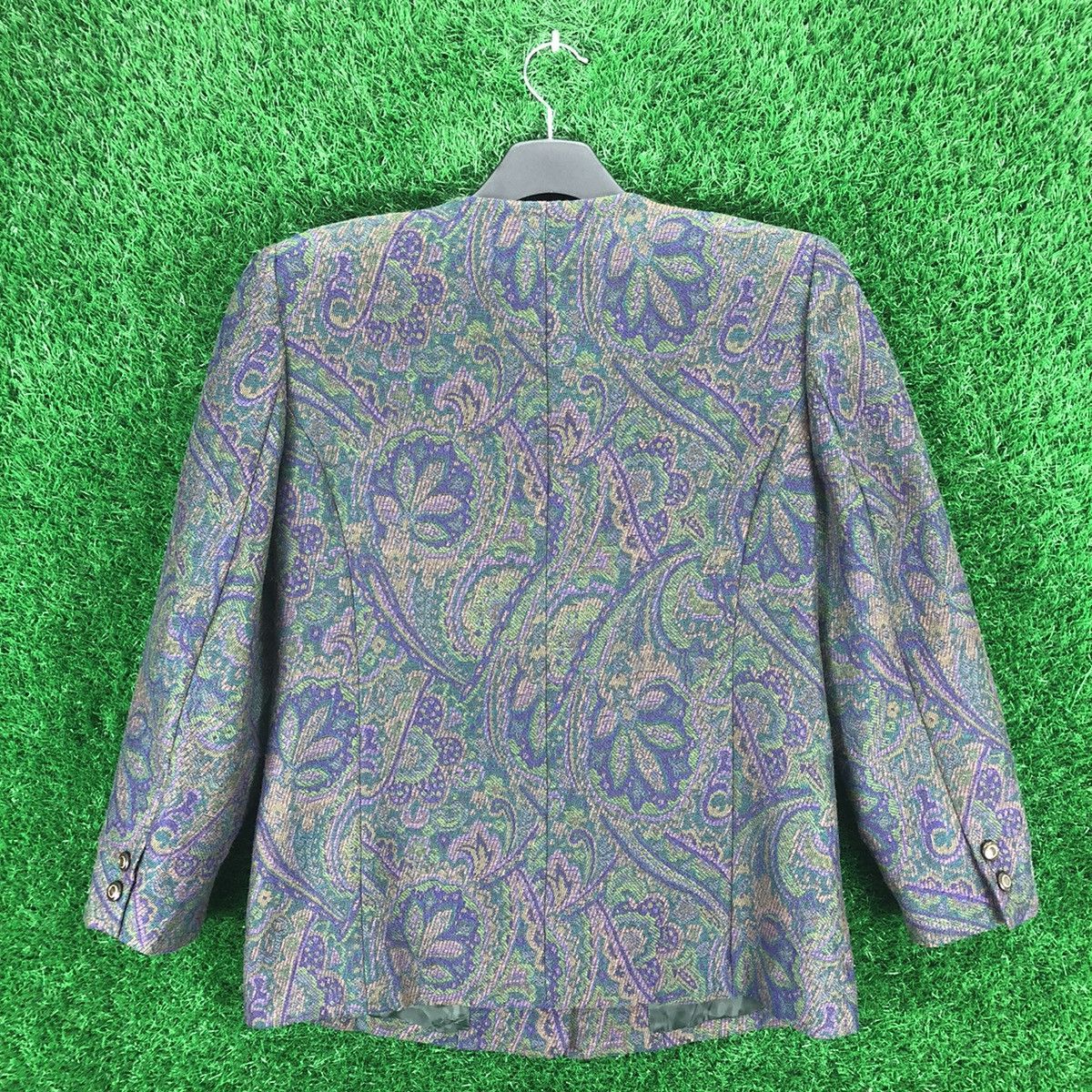 Designer × Japanese Brand × Vintage Vintage 80's Wool Women Jacket by Vinvert Size S / US 4 / IT 40 - 4 Thumbnail