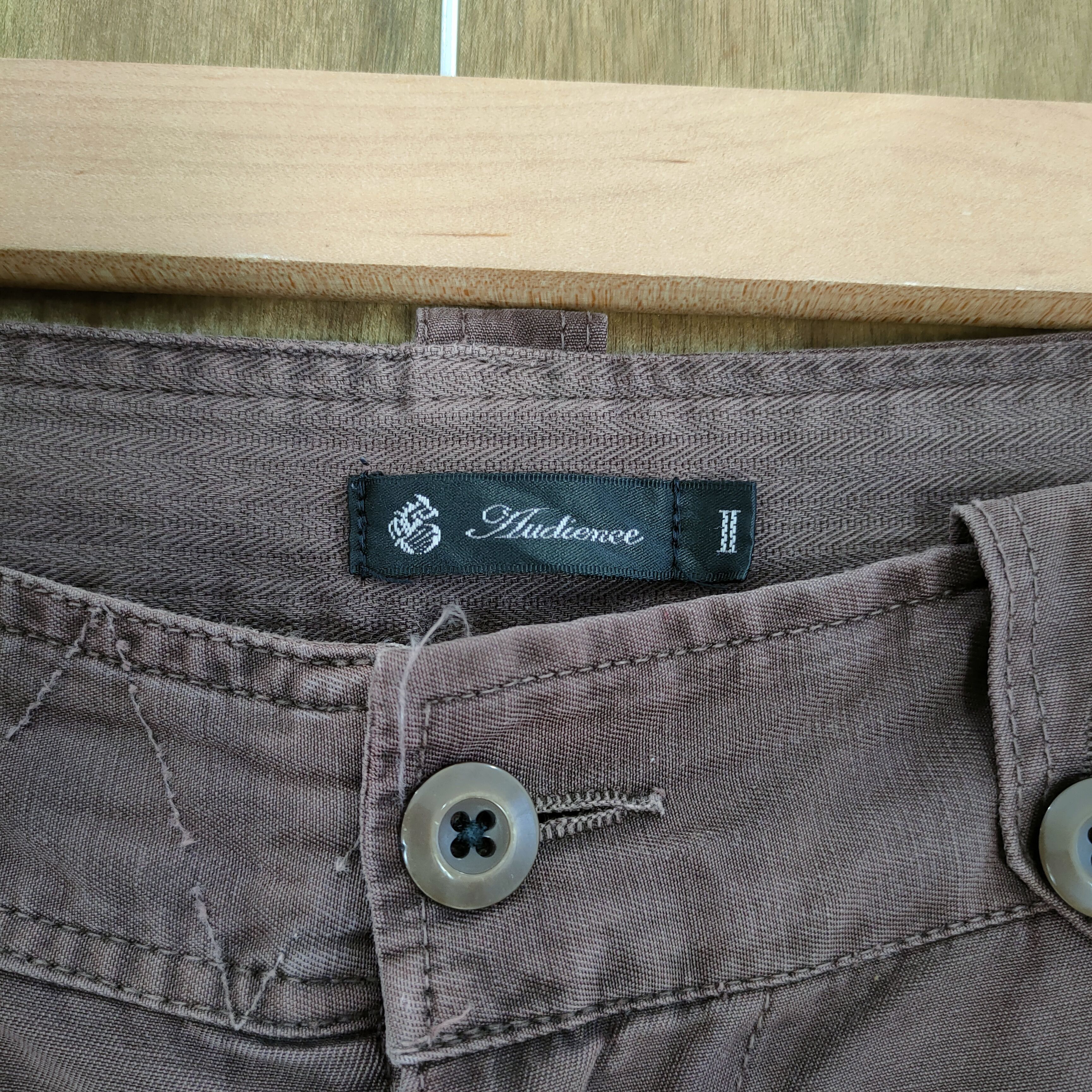 Japanese Brand VINTAGE AUDIENCE FADED BROWN BONDAGE PARACHUTE CARGO PANTS Size US 32 / EU 48 - 16 Thumbnail