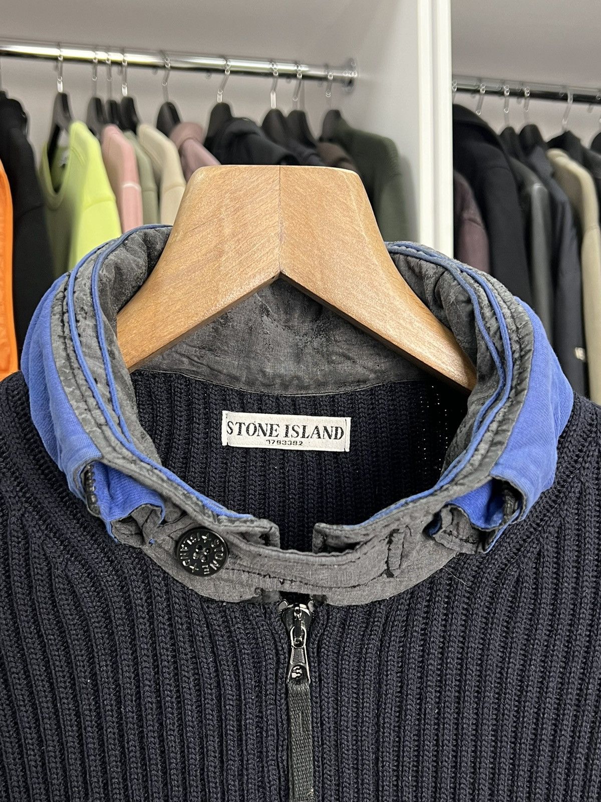 Stone Island × Vintage Stone Island vintage hoodie Size US L / EU 52-54 / 3 - 11 Thumbnail