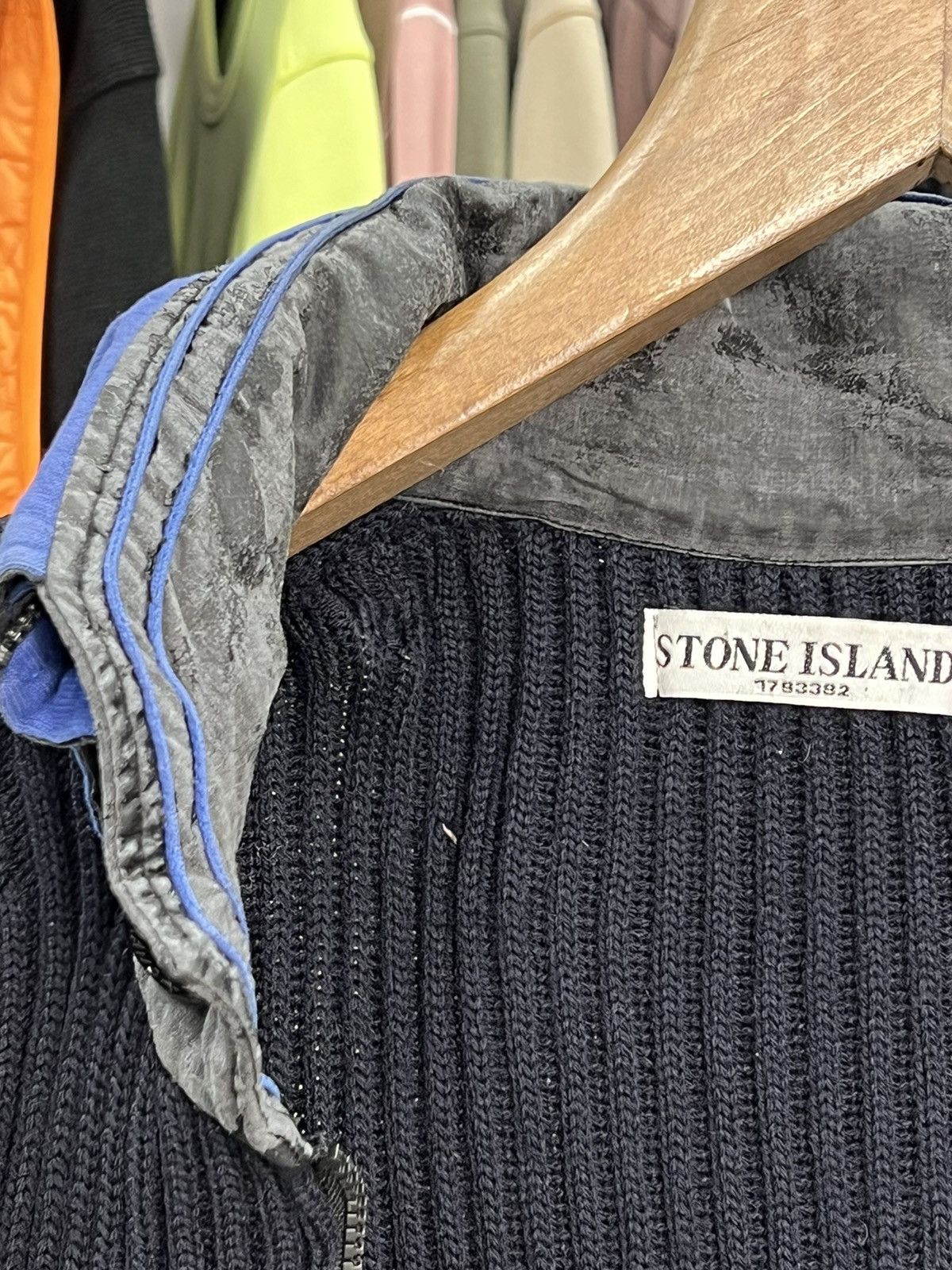 Stone Island × Vintage Stone Island vintage hoodie Size US L / EU 52-54 / 3 - 10 Thumbnail