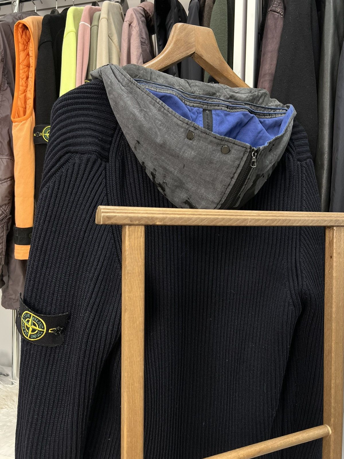 Stone Island × Vintage Stone Island vintage hoodie Size US L / EU 52-54 / 3 - 8 Thumbnail