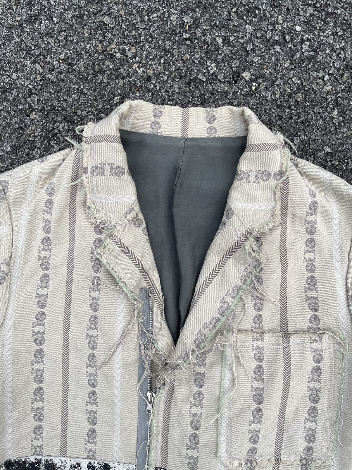 Jun Takahashi Undercover AW03/04 Paper Doll Distressed Warning Punk Jacket Size US M / EU 48-50 / 2 - 11 Thumbnail