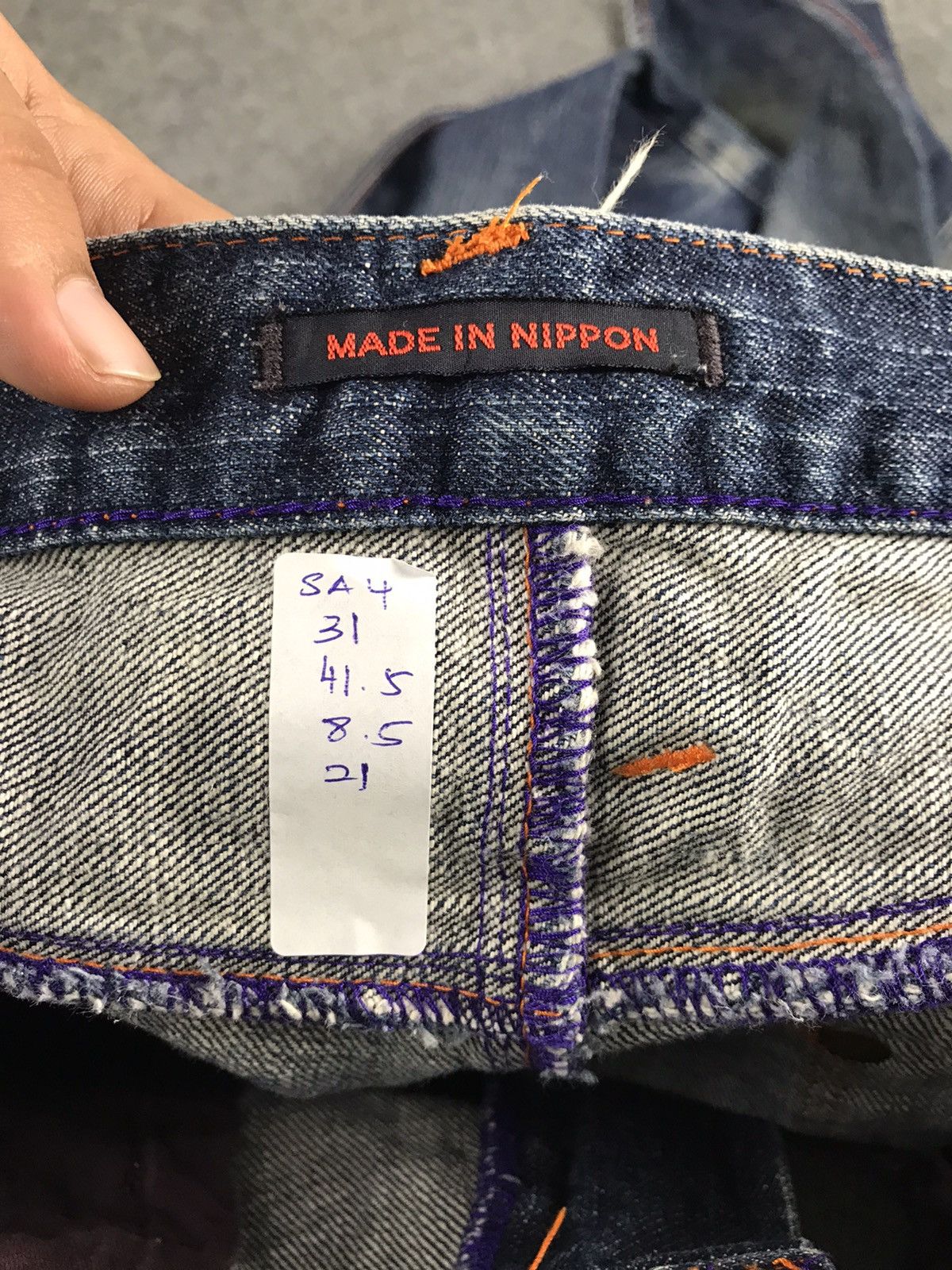 If Six Was Nine Vintage denim pants made in nippon Union Made Size US 31 - 12 Thumbnail