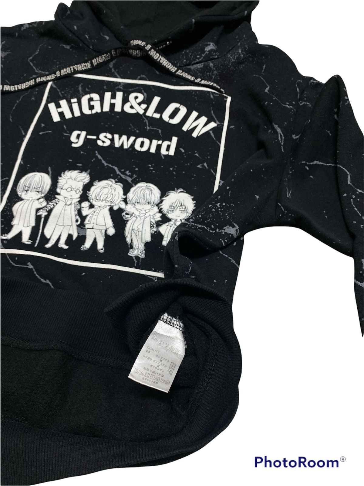 Anime VINTAGE HIGH & LOW G-SWORD JAPANESE ANIME HOODIE PULLOVER Size US L / EU 52-54 / 3 - 4 Thumbnail