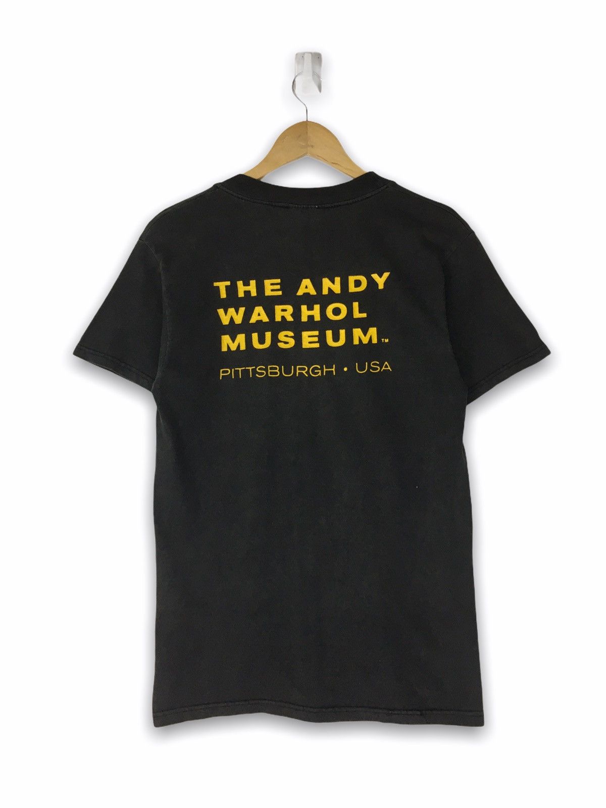 Andy Warhol × Vintage Vintage 90s Andy Warhol pop art big logo sun faded tshirt Size US S / EU 44-46 / 1 - 2 Thumbnail