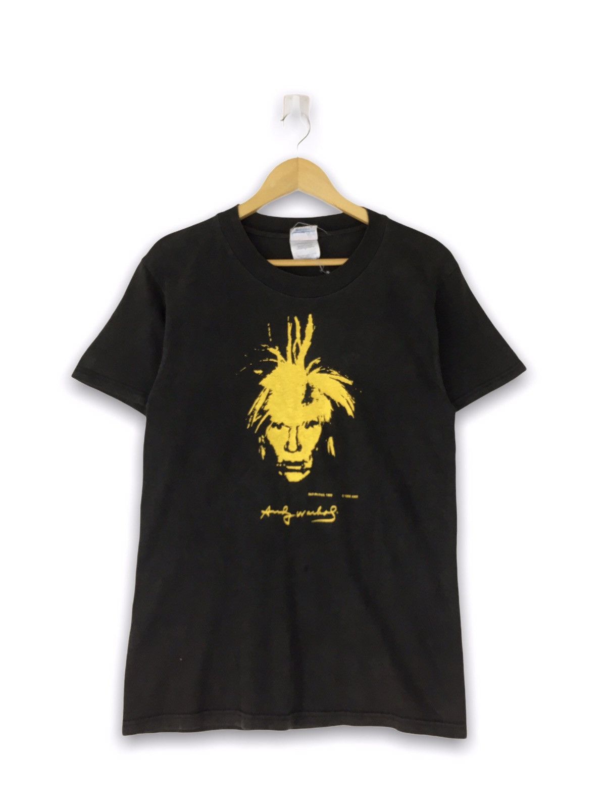 Andy Warhol × Vintage Vintage 90s Andy Warhol pop art big logo sun faded tshirt Size US S / EU 44-46 / 1 - 1 Thumbnail