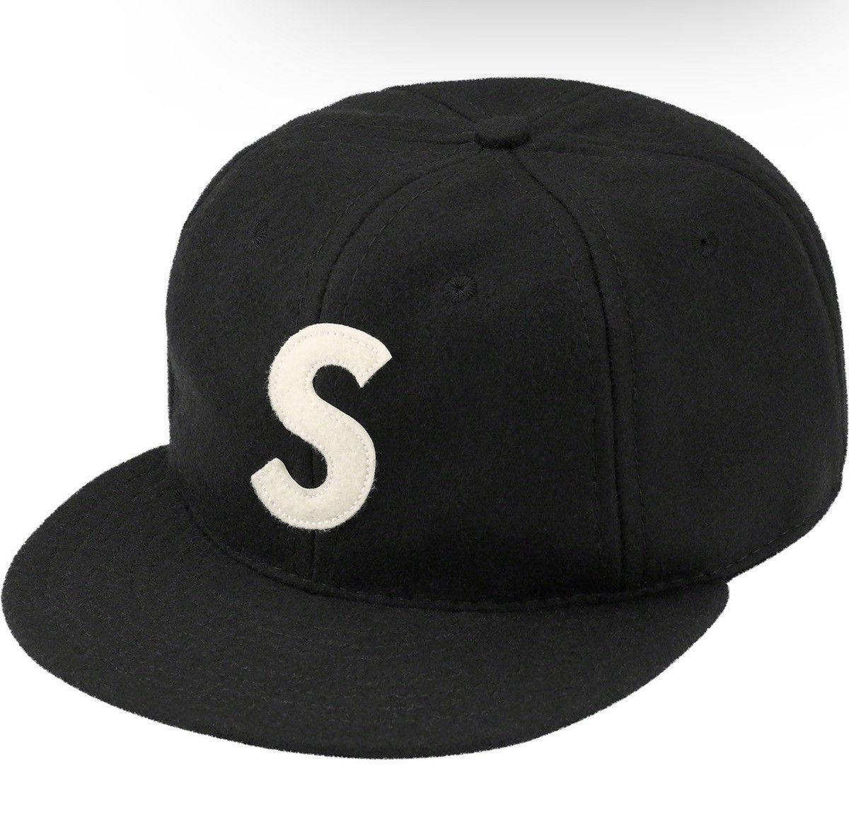Buy Supreme x Ebbets S Logo Fitted 6-Panel 'Black' - SS23H27