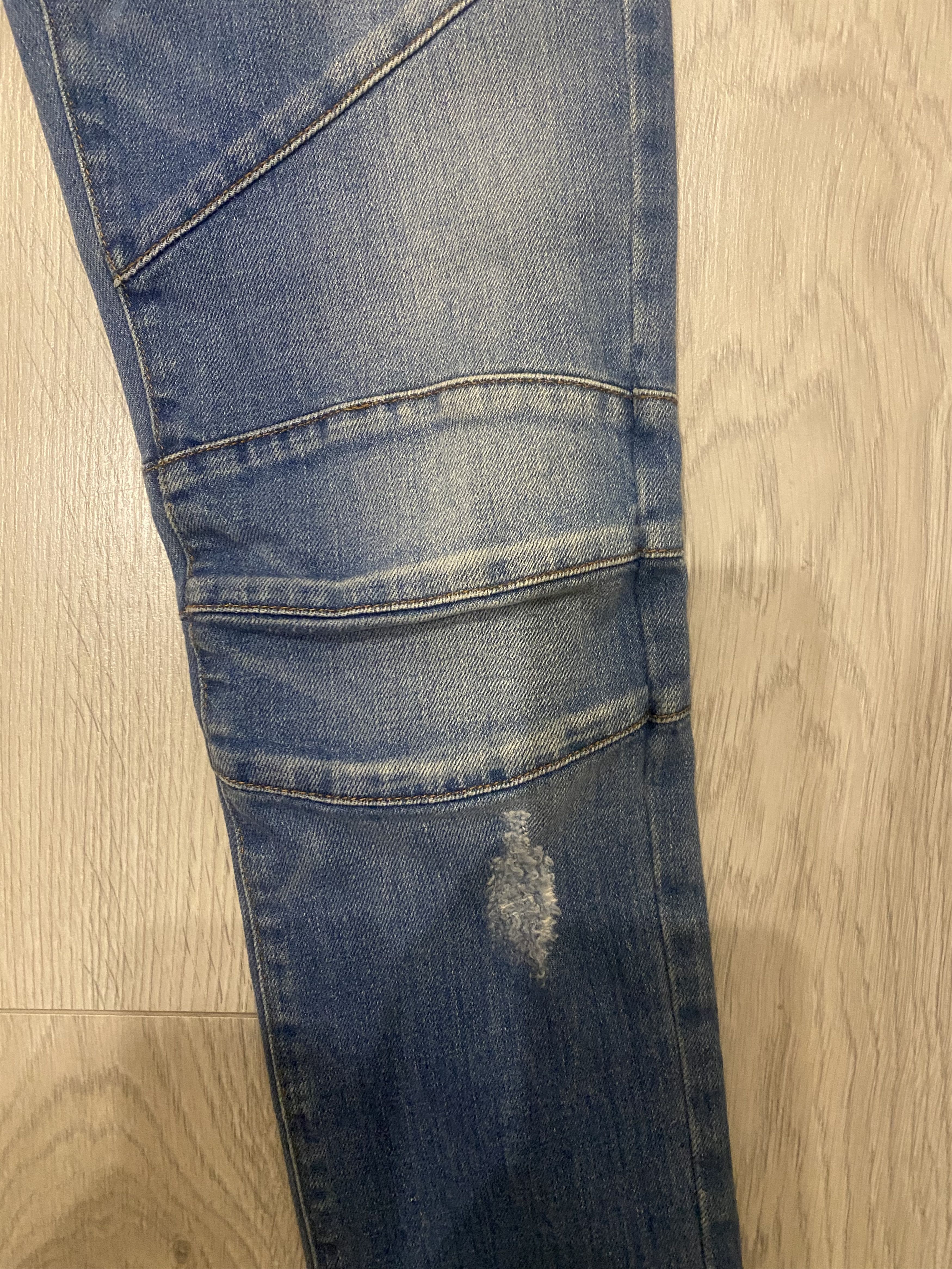 Balmain Pierre Balmain Biker Skinny Jeans Size 27 Size 27" / US 4 / IT 40 - 4 Thumbnail
