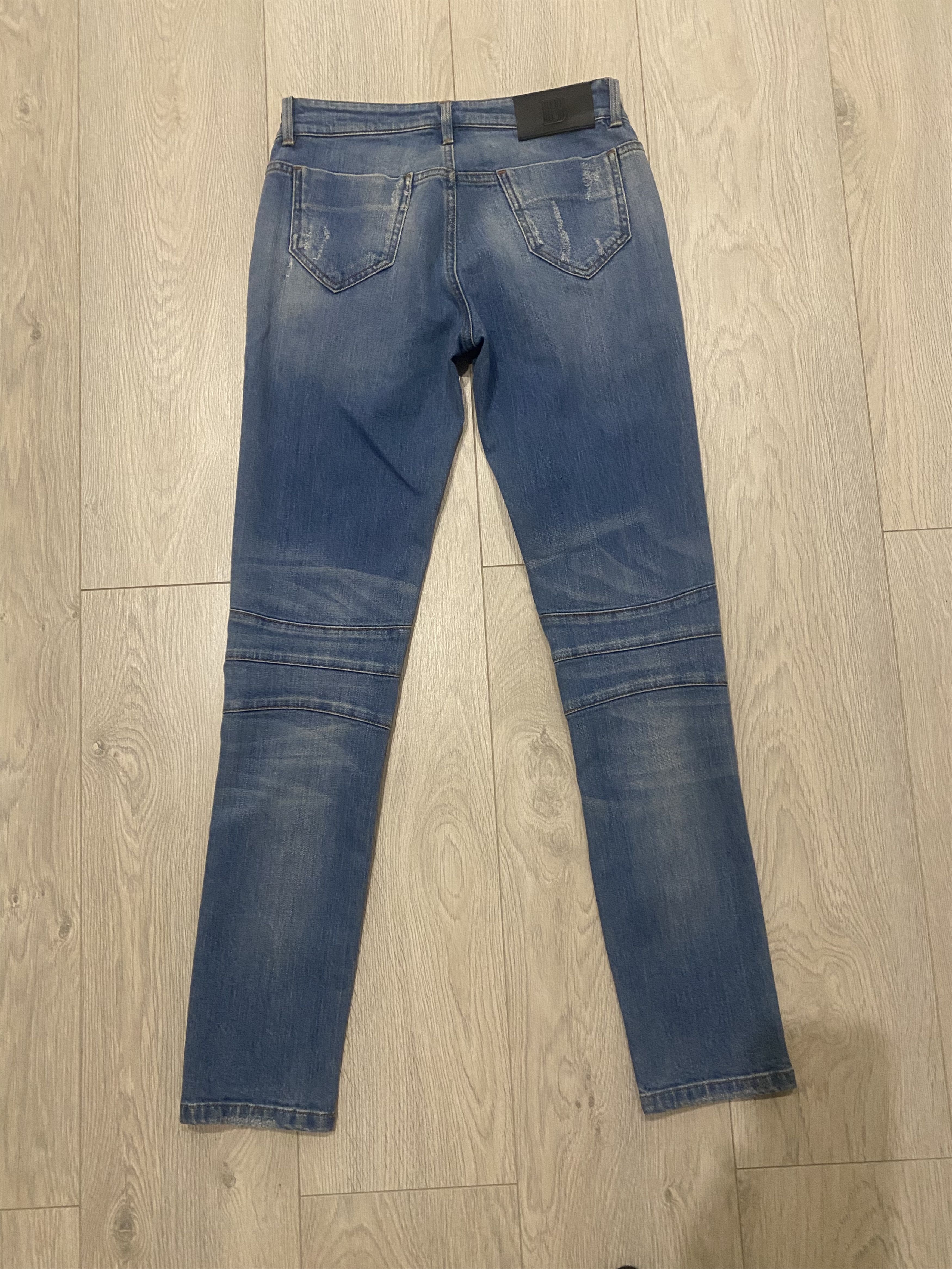 Balmain Pierre Balmain Biker Skinny Jeans Size 27 Size 27" / US 4 / IT 40 - 3 Thumbnail