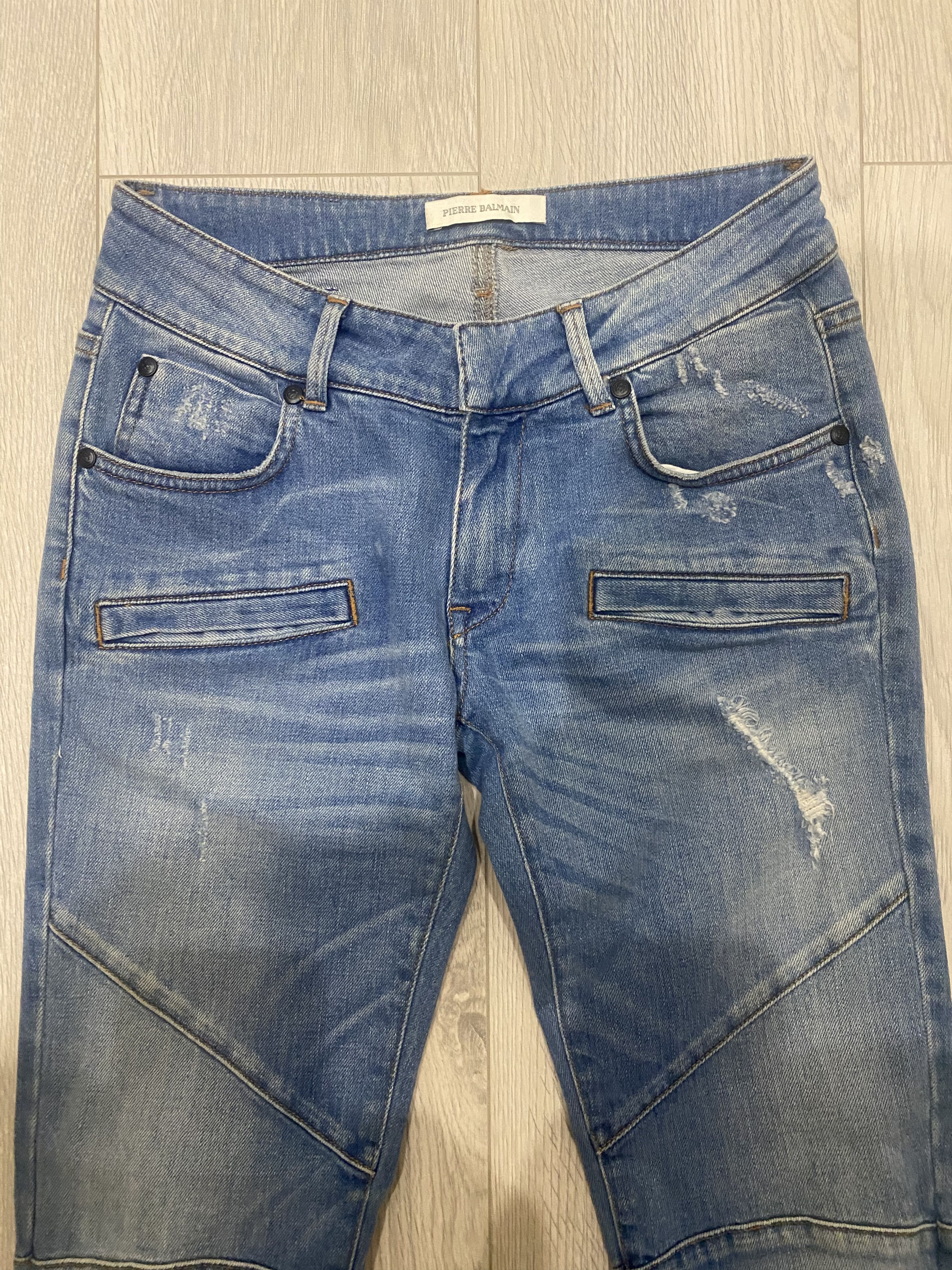 Balmain Pierre Balmain Biker Skinny Jeans Size 27 Size 27" / US 4 / IT 40 - 2 Thumbnail
