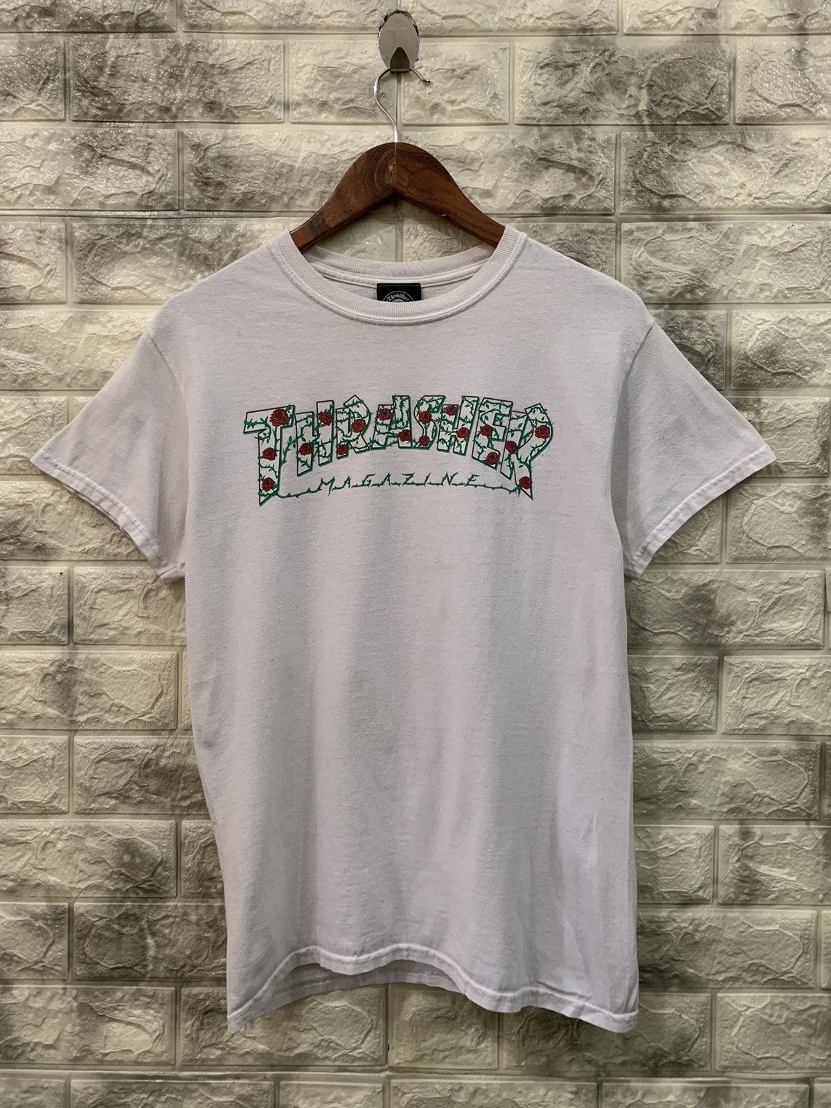 Thrasher Vintage Thrasher Megazine White Tee Size US S / EU 44-46 / 1 - 1 Thumbnail
