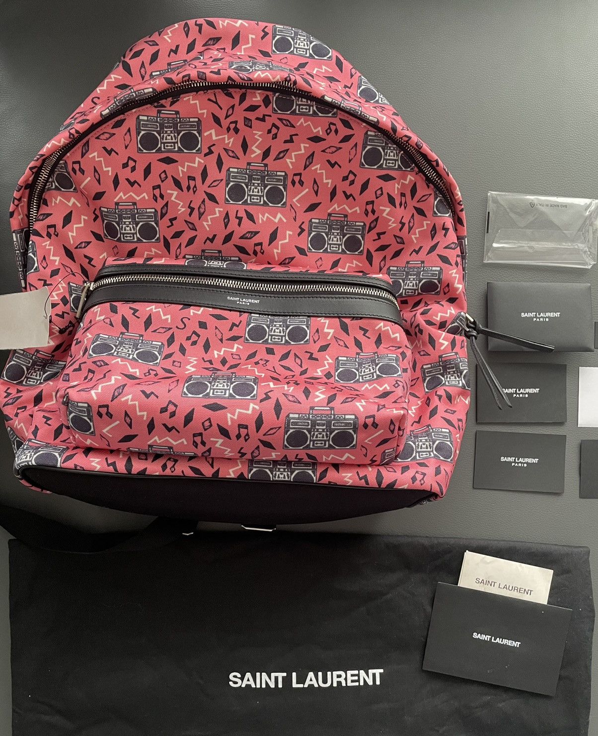 Hedi Slimane × Saint Laurent Paris × Yves Saint Laurent NEW Sold Out Rare Iconic Super Runway Classic City Backpack Size ONE SIZE - 5 Thumbnail