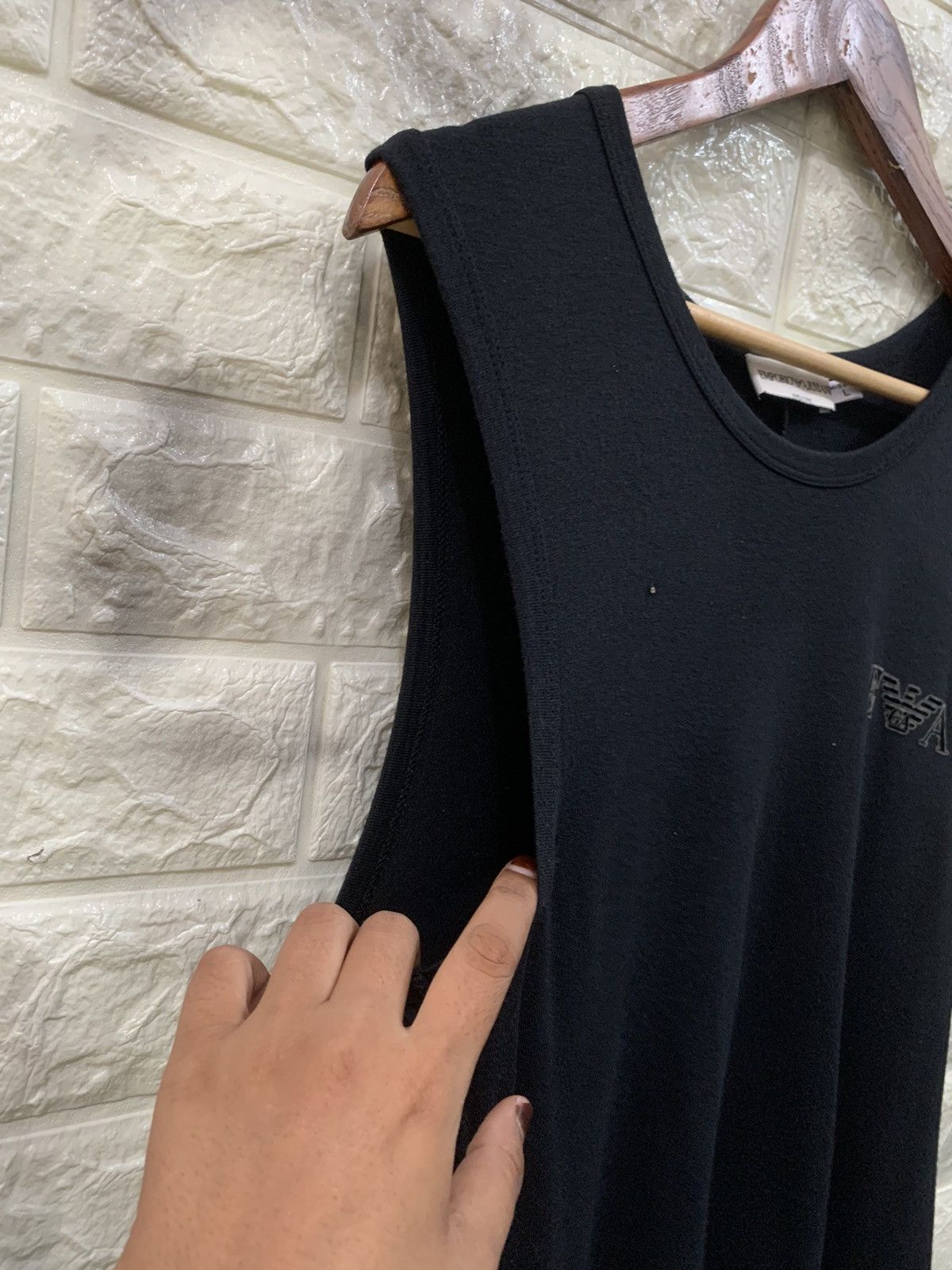 Emporio Armani Emporio Armani Black Tank Top Size US L / EU 52-54 / 3 - 4 Thumbnail