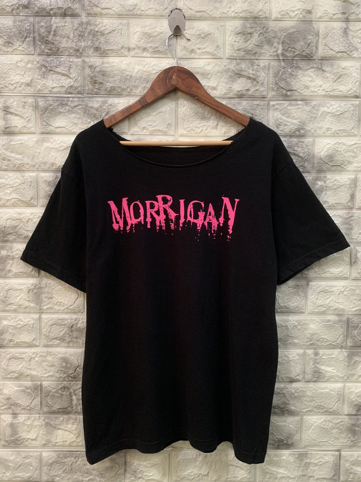 image of Vintage Morrigan Black Tee, Men's (Size Medium)