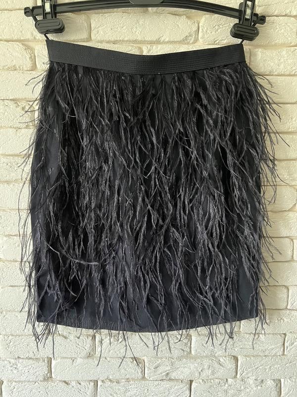 Versace Gianni Versace Skirt Feather Vintage 90s Black Runway Size 27" / US 4 / IT 40 - 9 Thumbnail