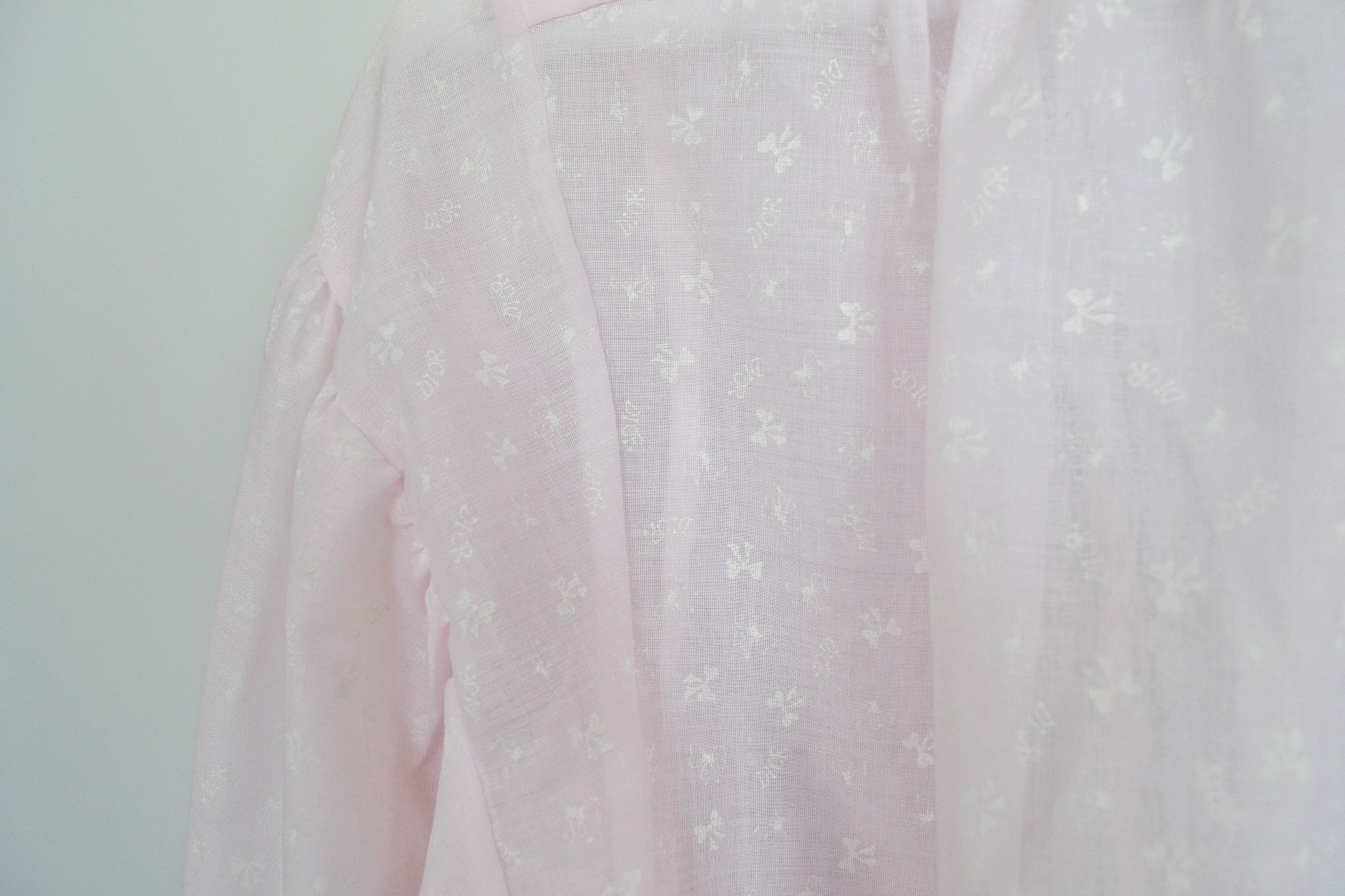 Dior Christian Dior Slip Dress Monogram Lingerie Vintage Pink Size ONE SIZE - 5 Thumbnail