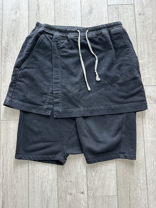 Rick Owens Rick Owens DRKSHDW Kilt Pod Skirt Shorts Black L