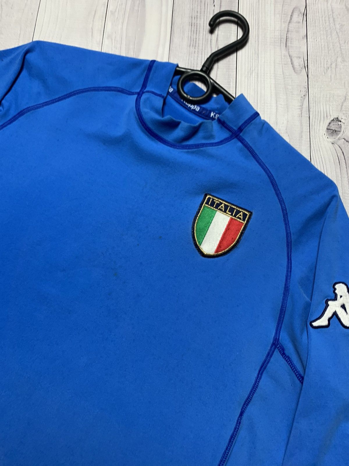 Kappa Vintage Italy kappa soccer jersey Italia size L/Xl Size US L / EU 52-54 / 3 - 3 Thumbnail