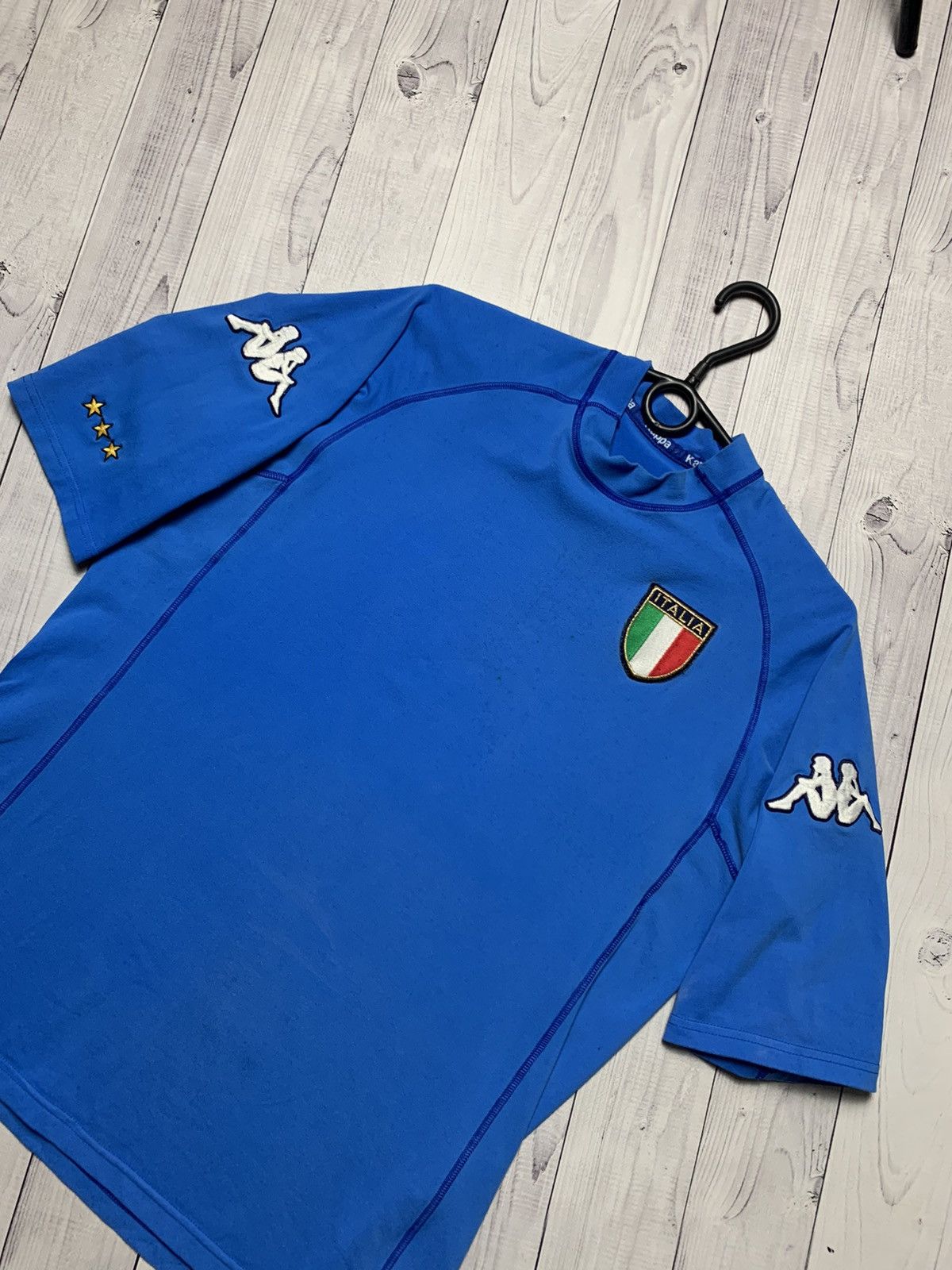 Kappa Vintage Italy kappa soccer jersey Italia size L/Xl Size US L / EU 52-54 / 3 - 2 Thumbnail