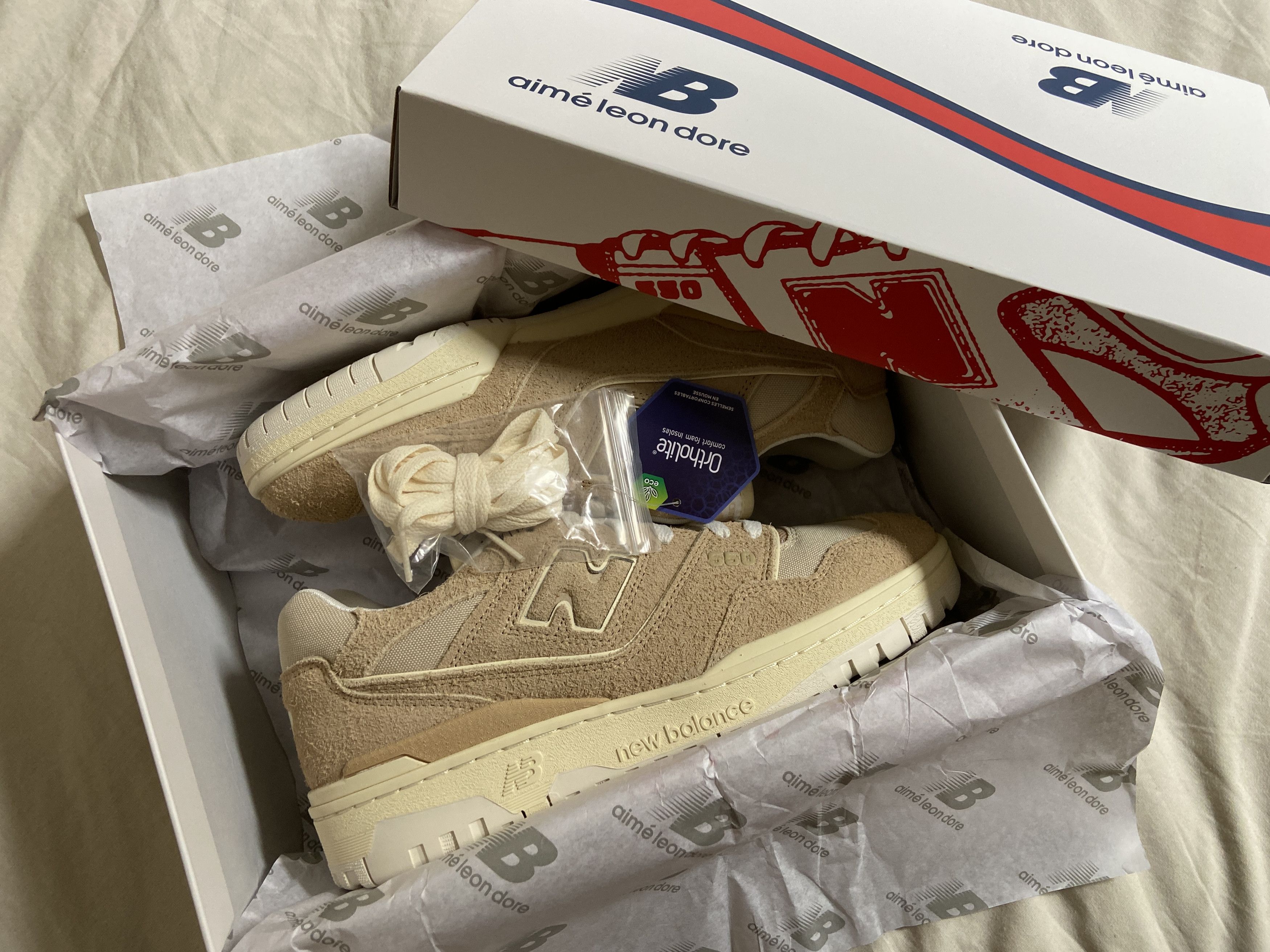 image of Aime Leon Dore P550 Basketball Oxfords - Taupe Shoes, Men's (Size 9)