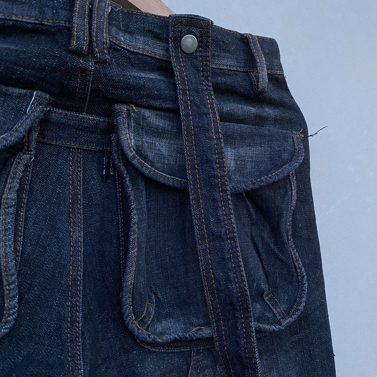 Japanese Brand × Seditionaries Splash Paints Aston .Co Bondage Double Knee Pocket CargoPant Size US 29 - 13 Thumbnail