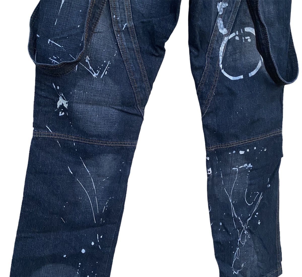 Japanese Brand × Seditionaries Splash Paints Aston .Co Bondage Double Knee Pocket CargoPant Size US 29 - 11 Thumbnail