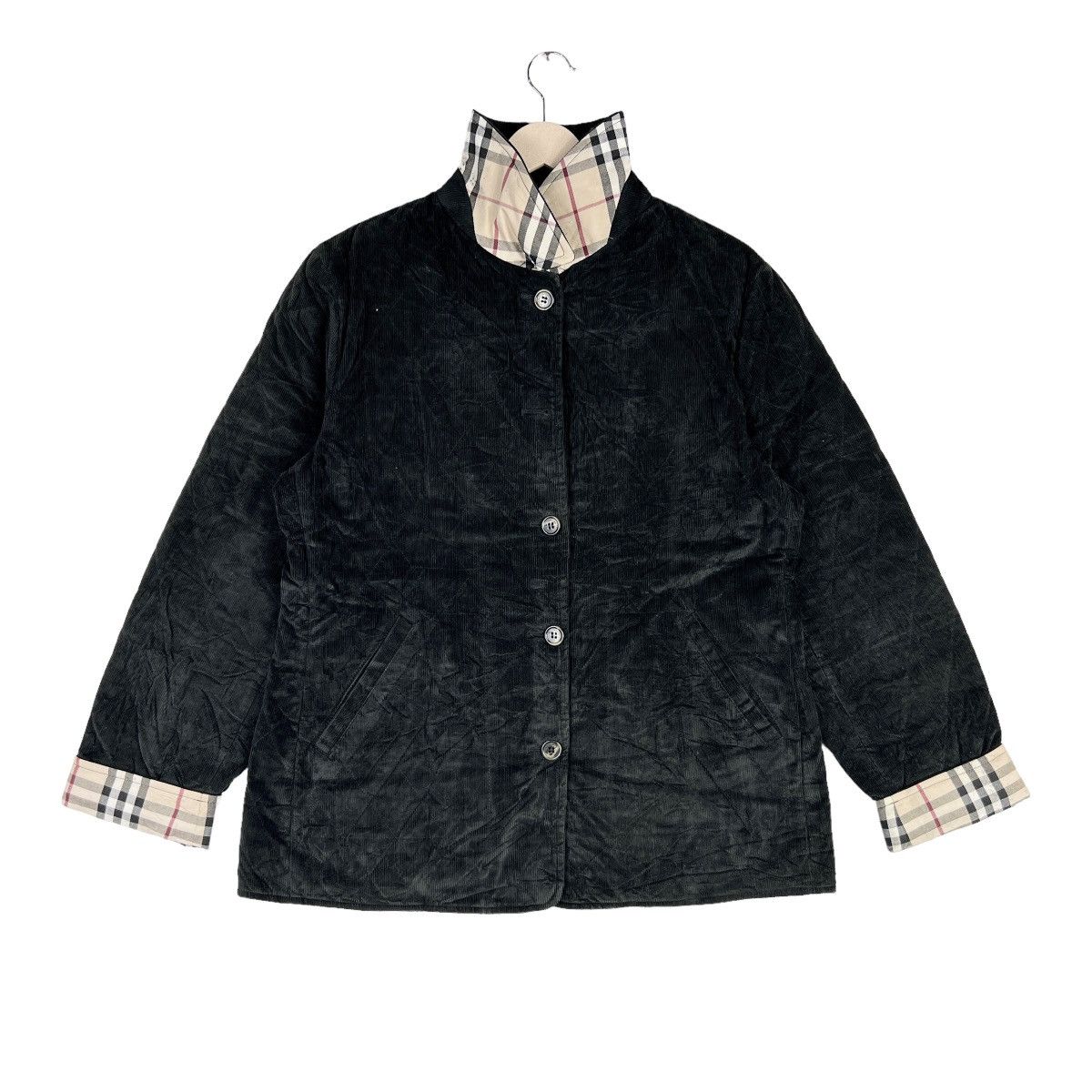 Burberry BURBERRY London Corduroy Jacket Novacheck Black Colour Size M / US 6-8 / IT 42-44 - 1 Thumbnail