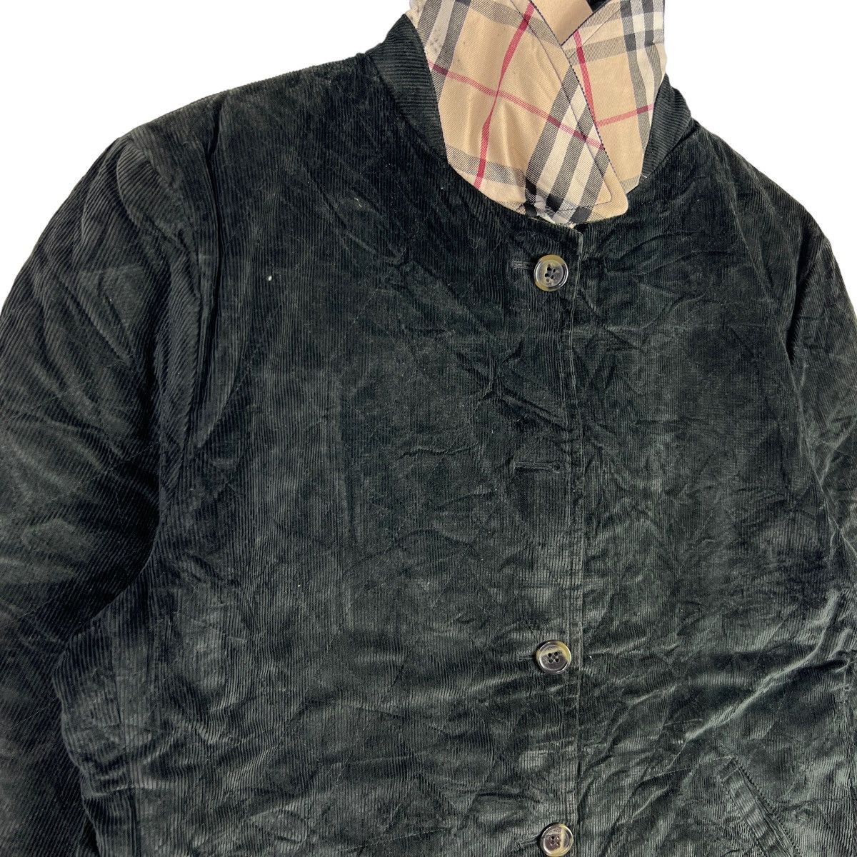 Burberry BURBERRY London Corduroy Jacket Novacheck Black Colour Size M / US 6-8 / IT 42-44 - 3 Thumbnail