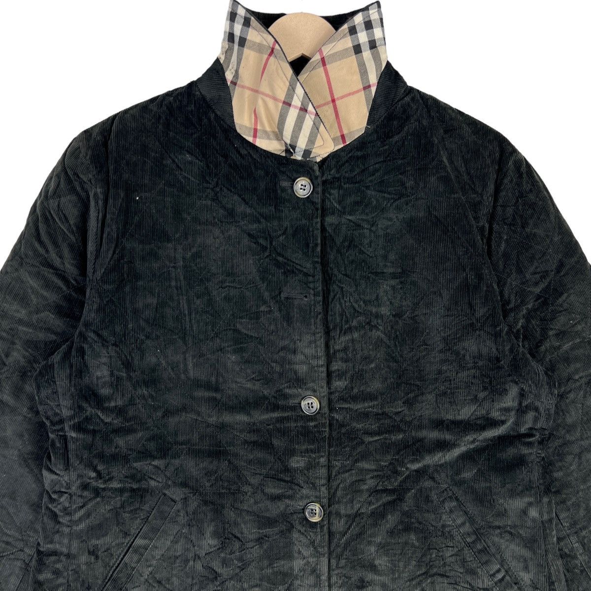 Burberry BURBERRY London Corduroy Jacket Novacheck Black Colour Size M / US 6-8 / IT 42-44 - 2 Thumbnail